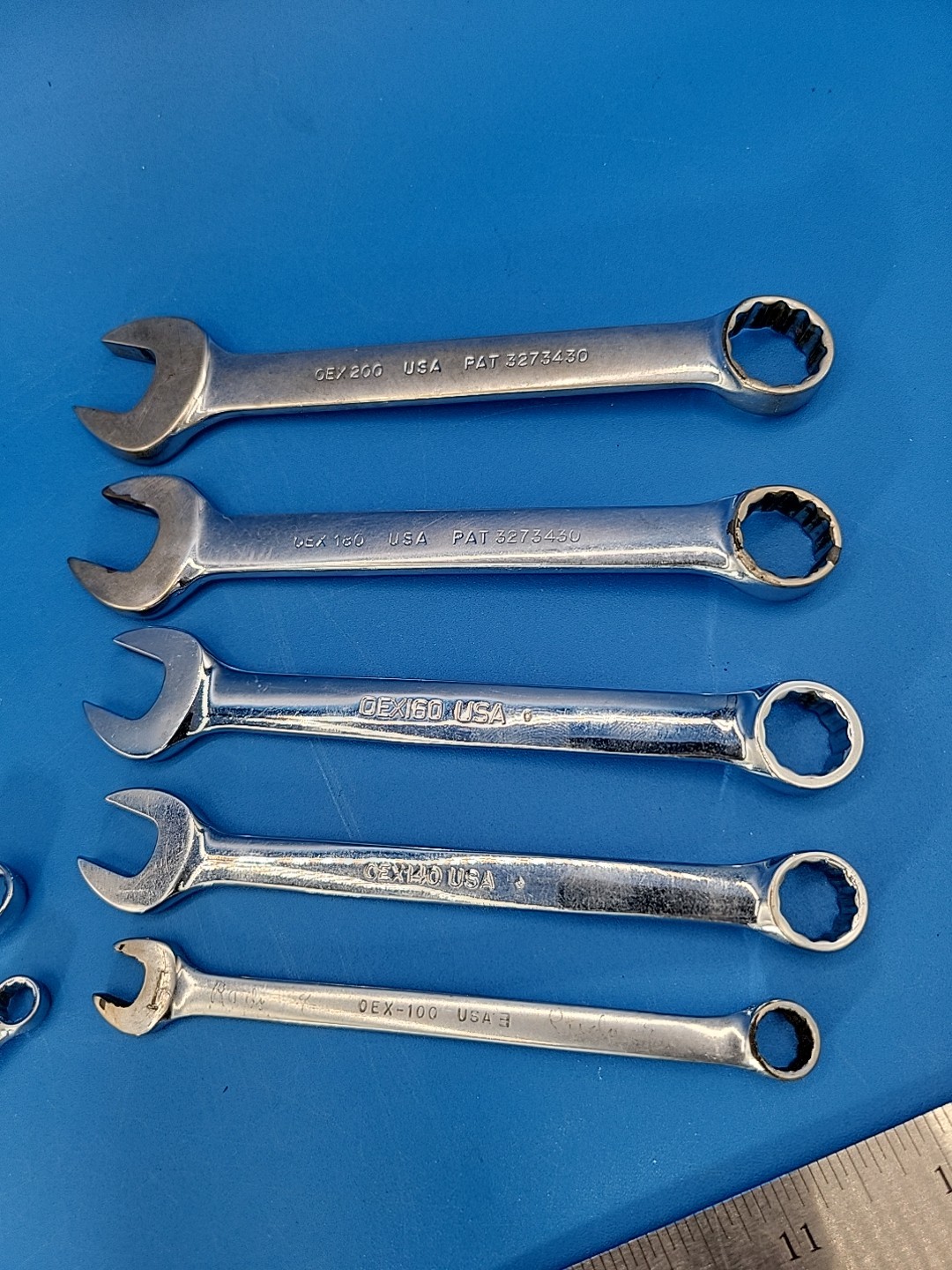 Snap-on Stubby Combination Wrench Set 5/16” to ⅝” 6mm to 19mm OEX 10 Pcs T-2-9