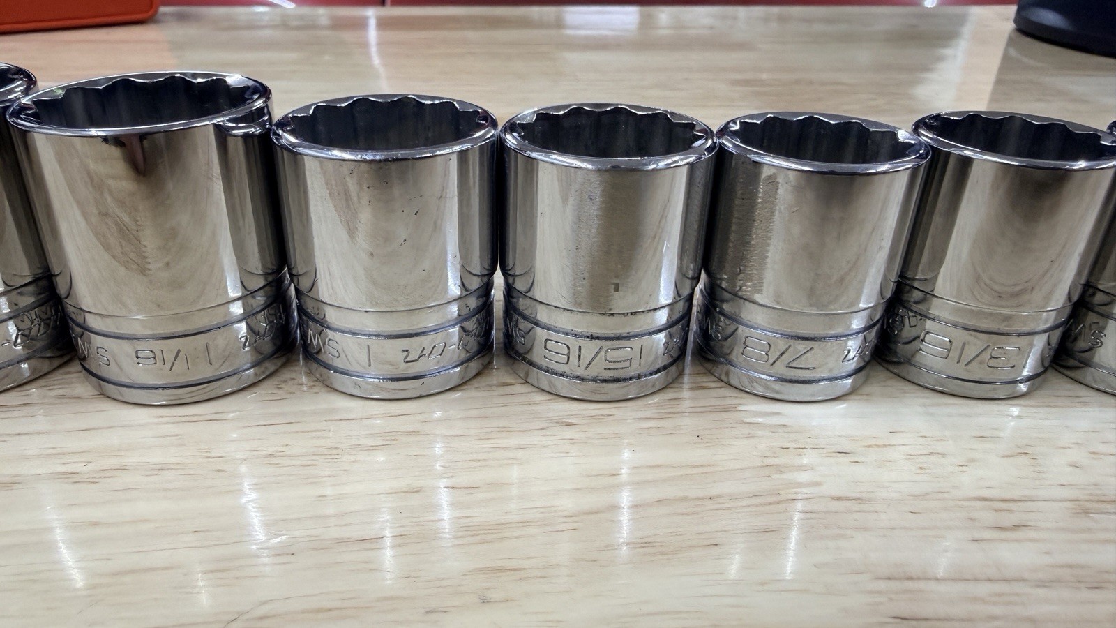 Snap-On USA Socket 12-Point 1/2″ Drive Chrome Shallow New Logo – Choose SAE Size
