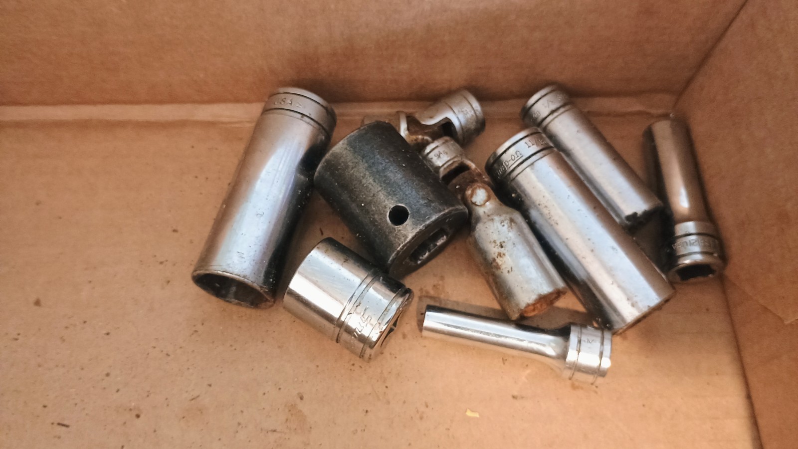 Snap On Socket Lot Im260 Sfs221 Sfs241 Sfs161 Sfs121 Sfs081 Lot Of 9