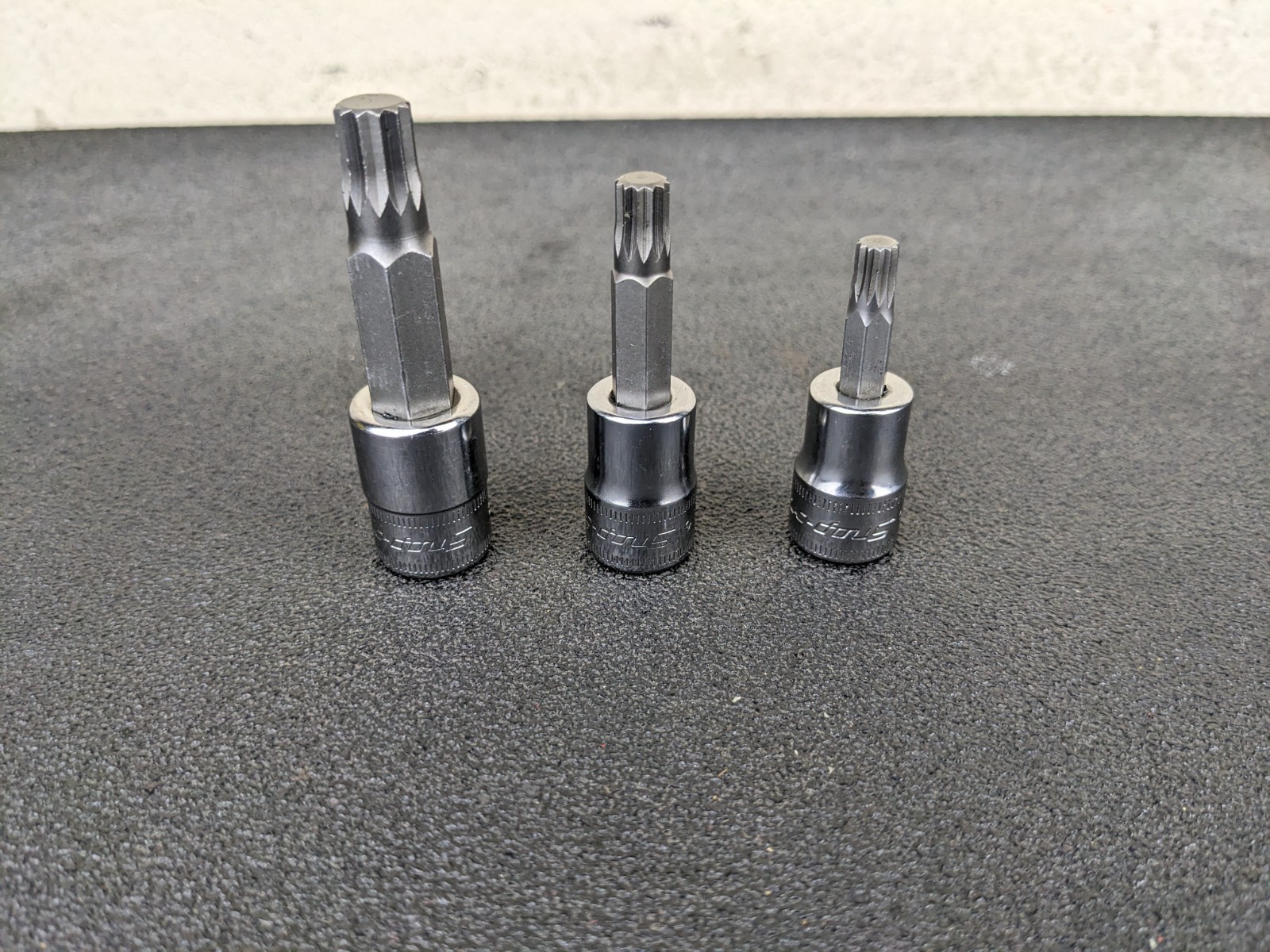 #bp417 Snap-on USA 3/8″ Drive 3pc Metric Triple Square Socket Set FTSM6E,8E,10E