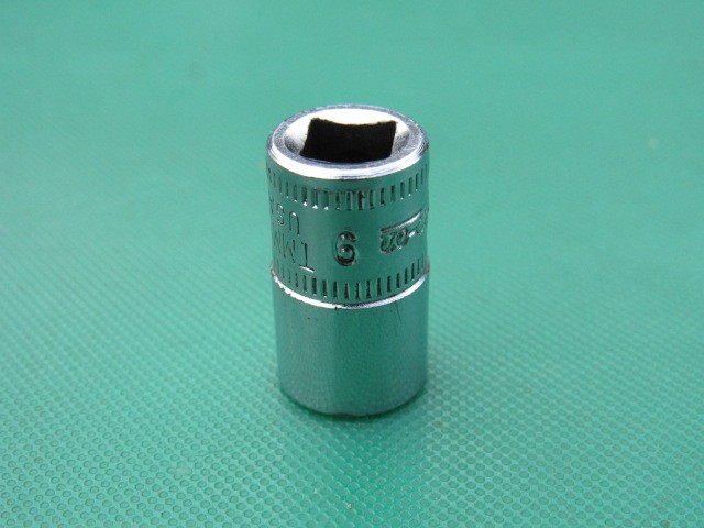 SNAP ON 9MM TMM9 1/4″ DRIVE METRIC 6 PONIT SHALLOW SOCKET 9 MM UNDERLINE LOGO