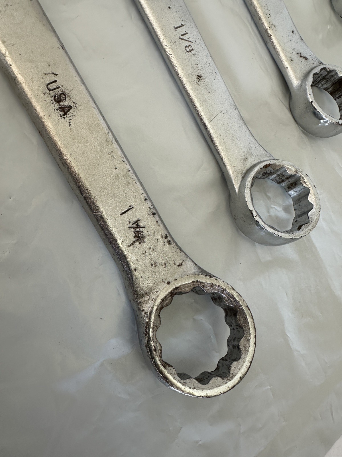 PROTO Professional Jumbo Combination Wrenches + Bonney (4) 15/16 1-1/4″ USA