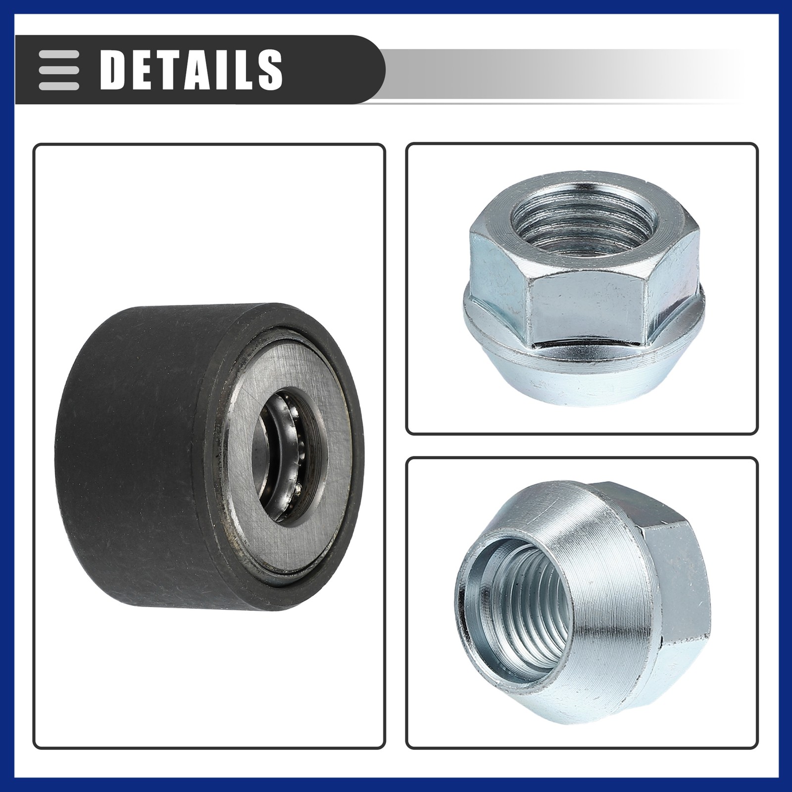Wheel Stud Installer Tire Studding Tool Hex Wheel Lug Nuts Silver Tone