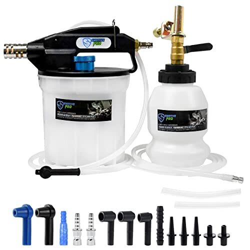 2L Vacuum Brake Bleeder – Pneumatic Brake Bleeding Kit with 16Pcs