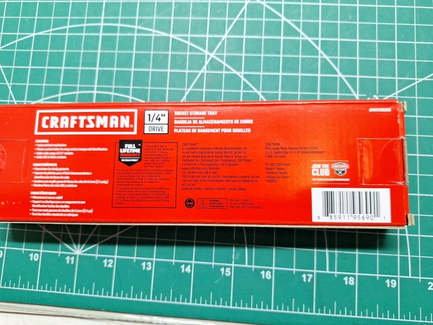 Craftsman 1/4 Socket Tray Twist Lock MM SAE