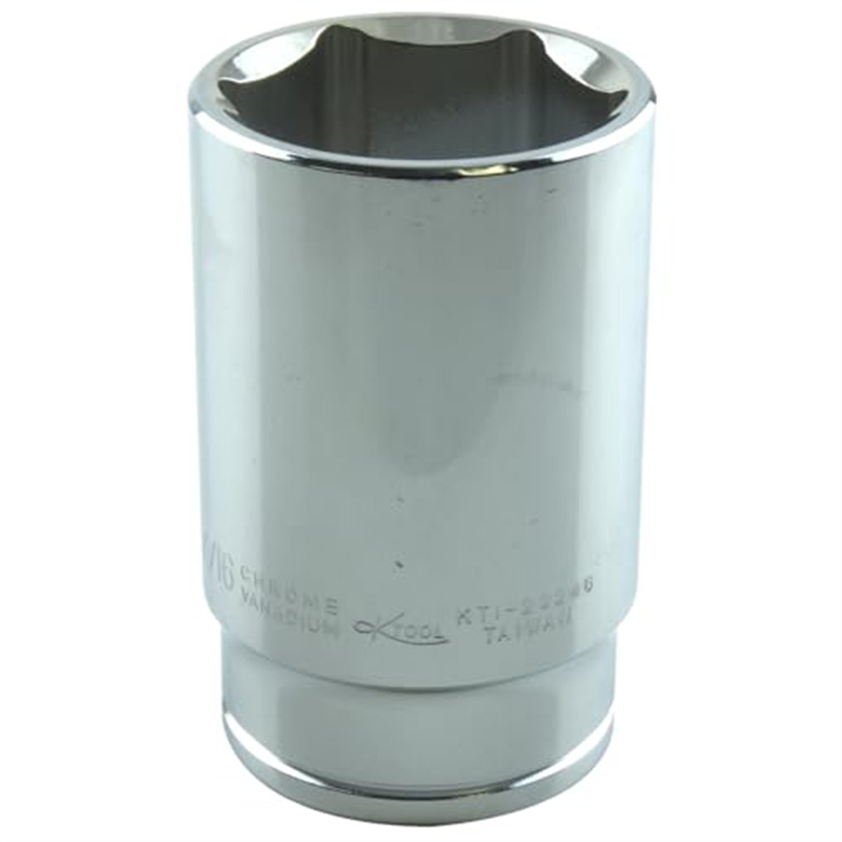 K-Tool 23246 1-7/16 x 1/2″ Drive 6pt Fractional SAE Deep Chrome Socket