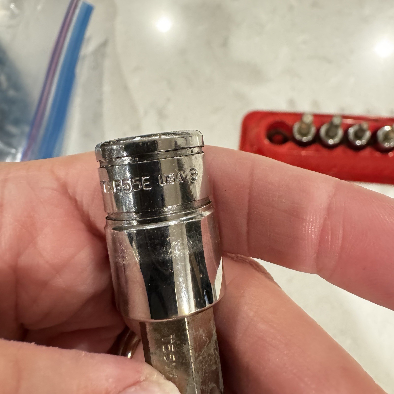 Snap-On FTXB 9 Pc Combination Drive TORX Bit Socket Set w Magnetic Tray T15-T55