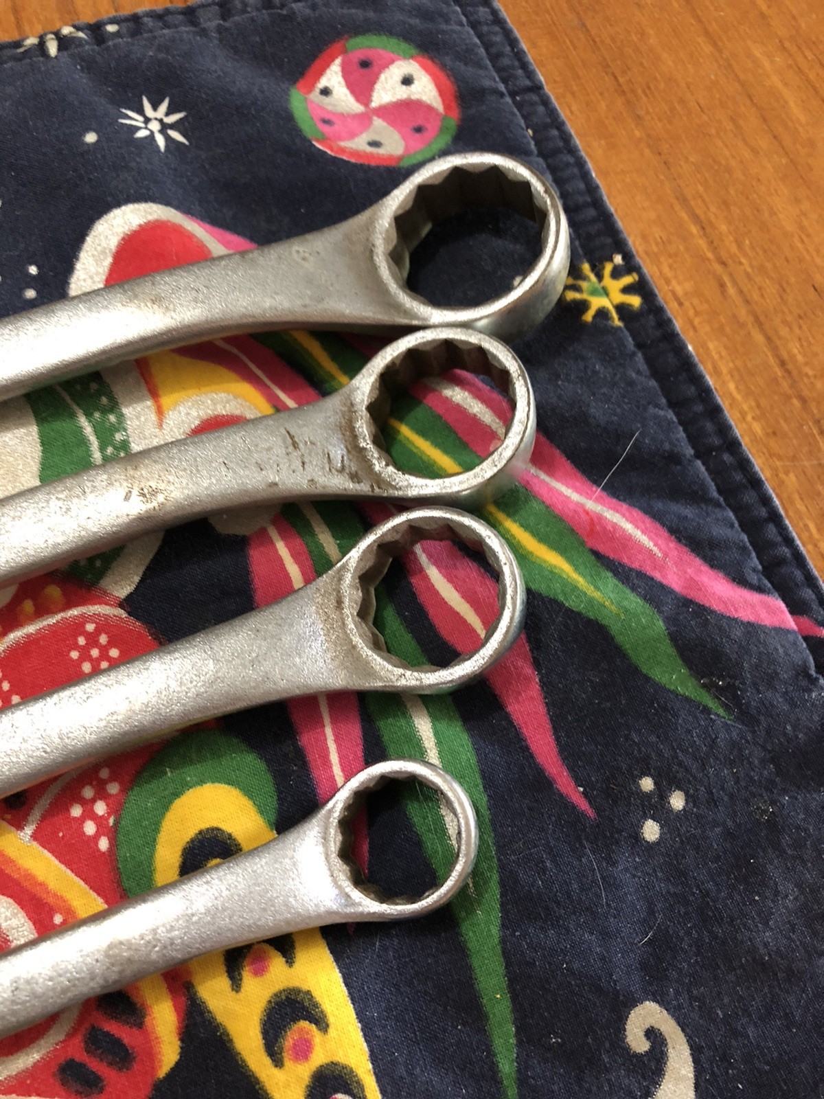 Vintage CRAFTSMAN DOUBLE BOX END OFFSET WRENCHES Four SAE Various Sizes
