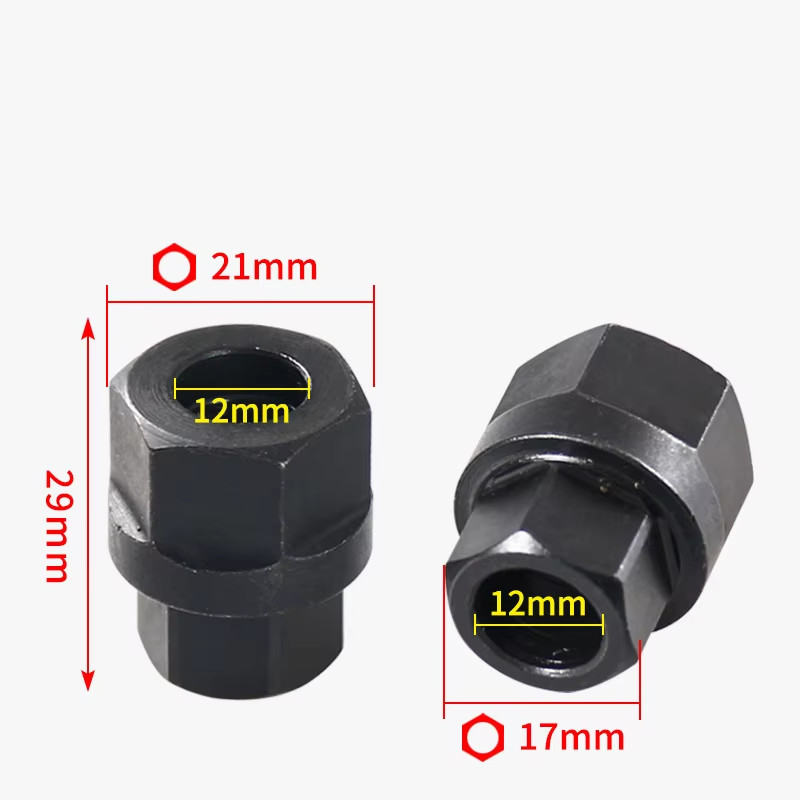 2PCS Pulley Removal Tool 33 Spline Hexagon Alternator Clutch Free Wheel For Car