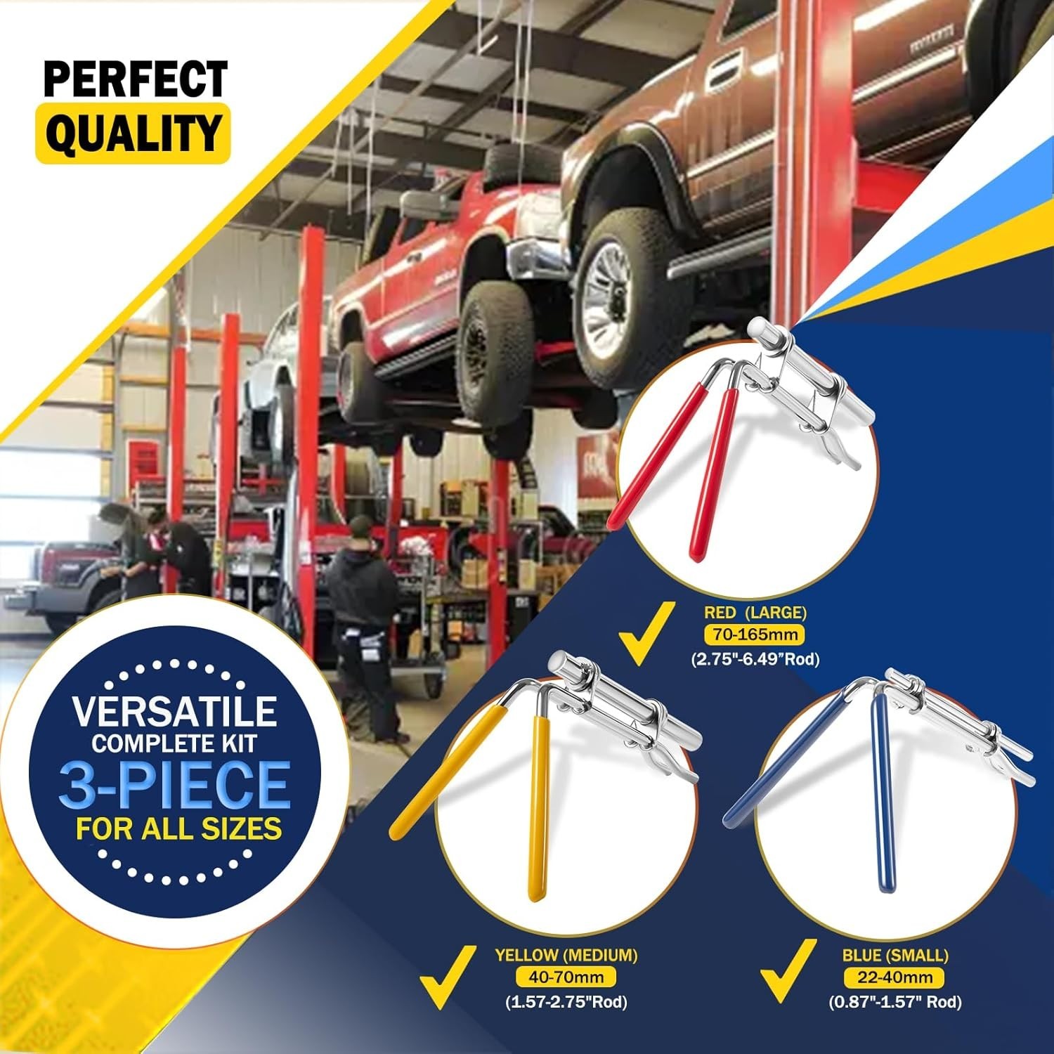 3 Pack Hydraulic Seal Installation Tools Hydraulic Cylinder Piston Repair Seal