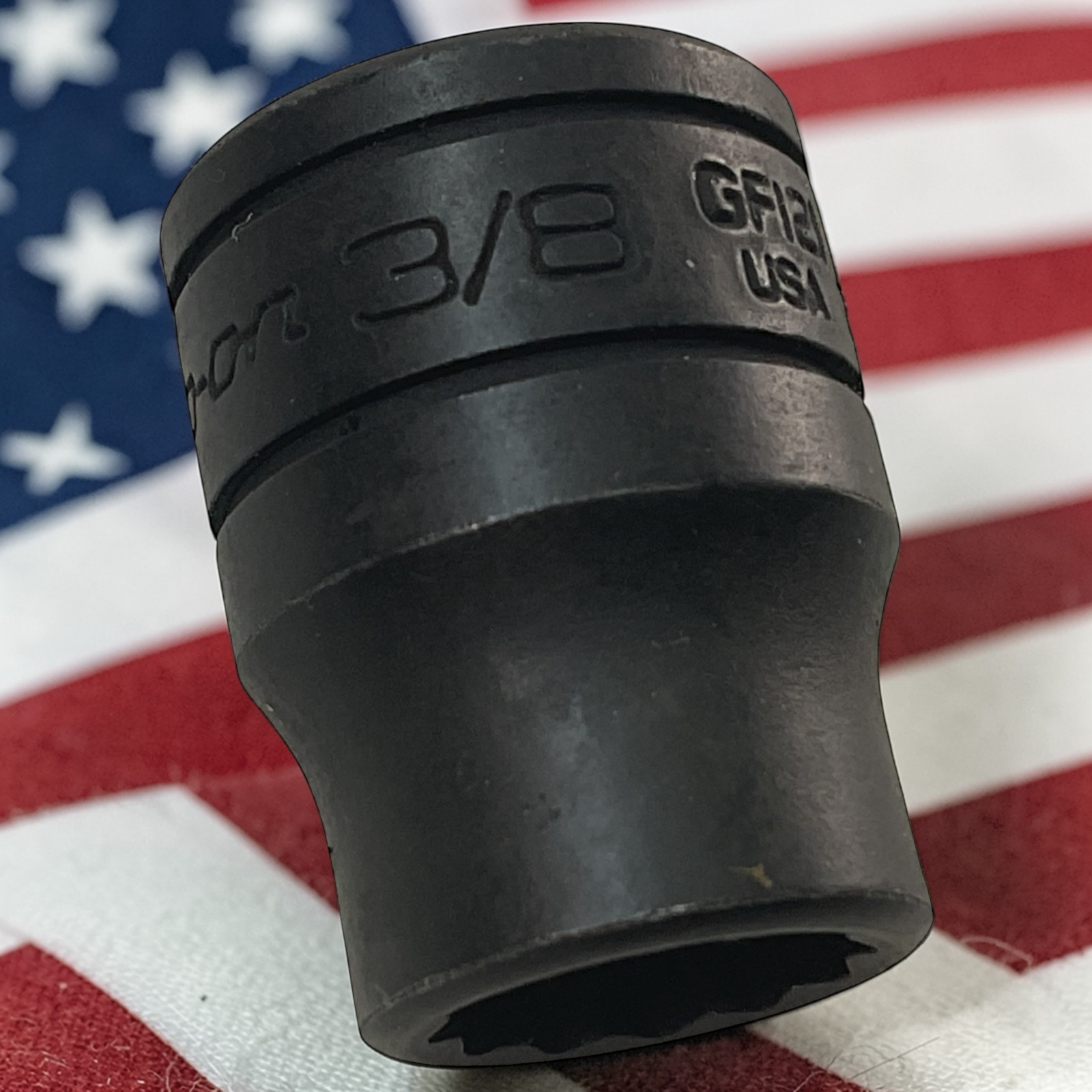 Snap-On Shallow Socket 3/8″ GF121 3/8″ Drive 12 Pt As Pictured Mechanic Tool