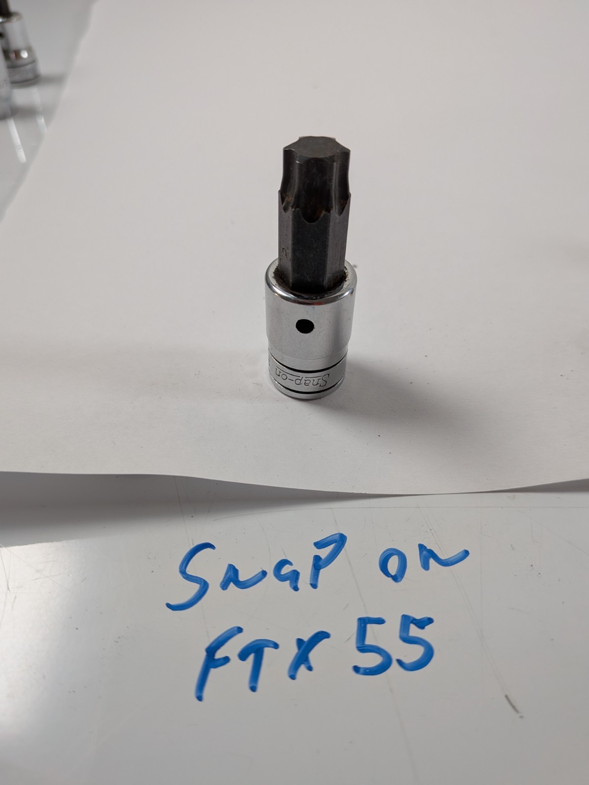 Snap-on FTX55 T55 Torx Bit Socket 3/8 Drive wb7B blu tp