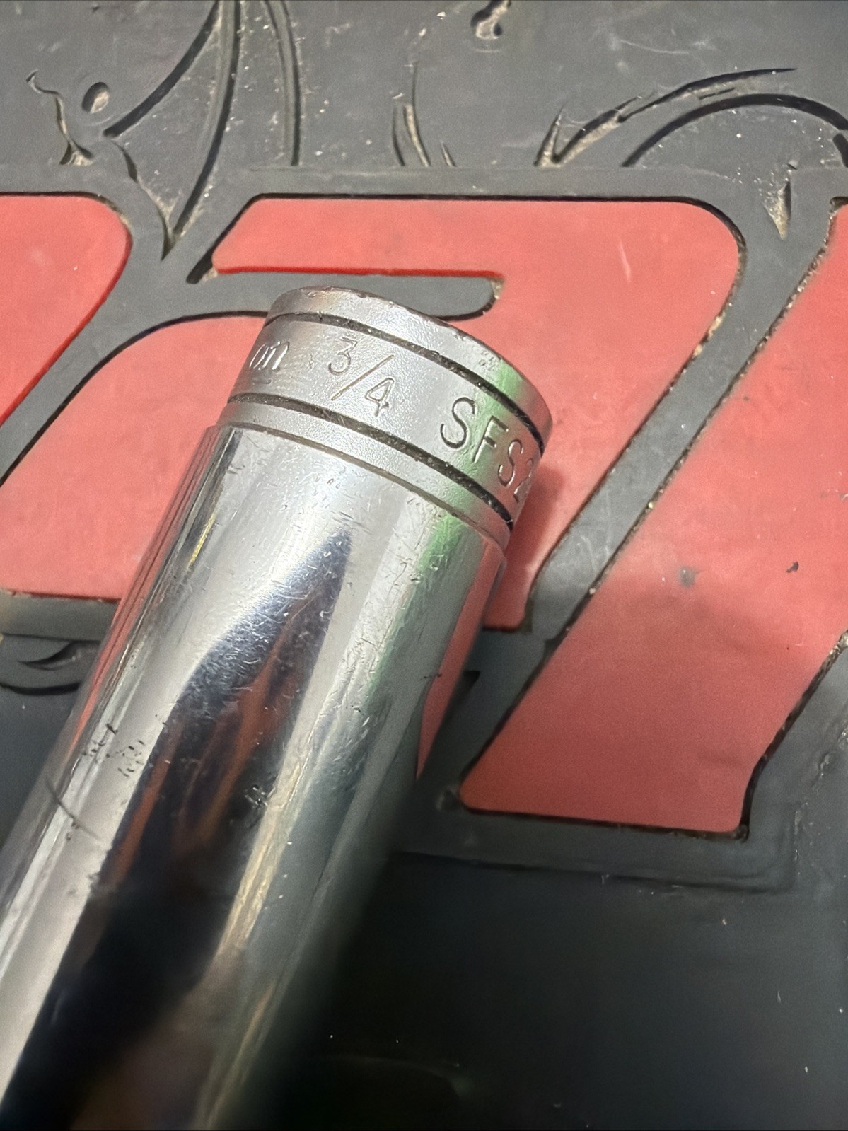 Snap On 3/8″ Drive 3/4″ 6PT SAE Deep Chrome Socket SFS241 Free Shipping