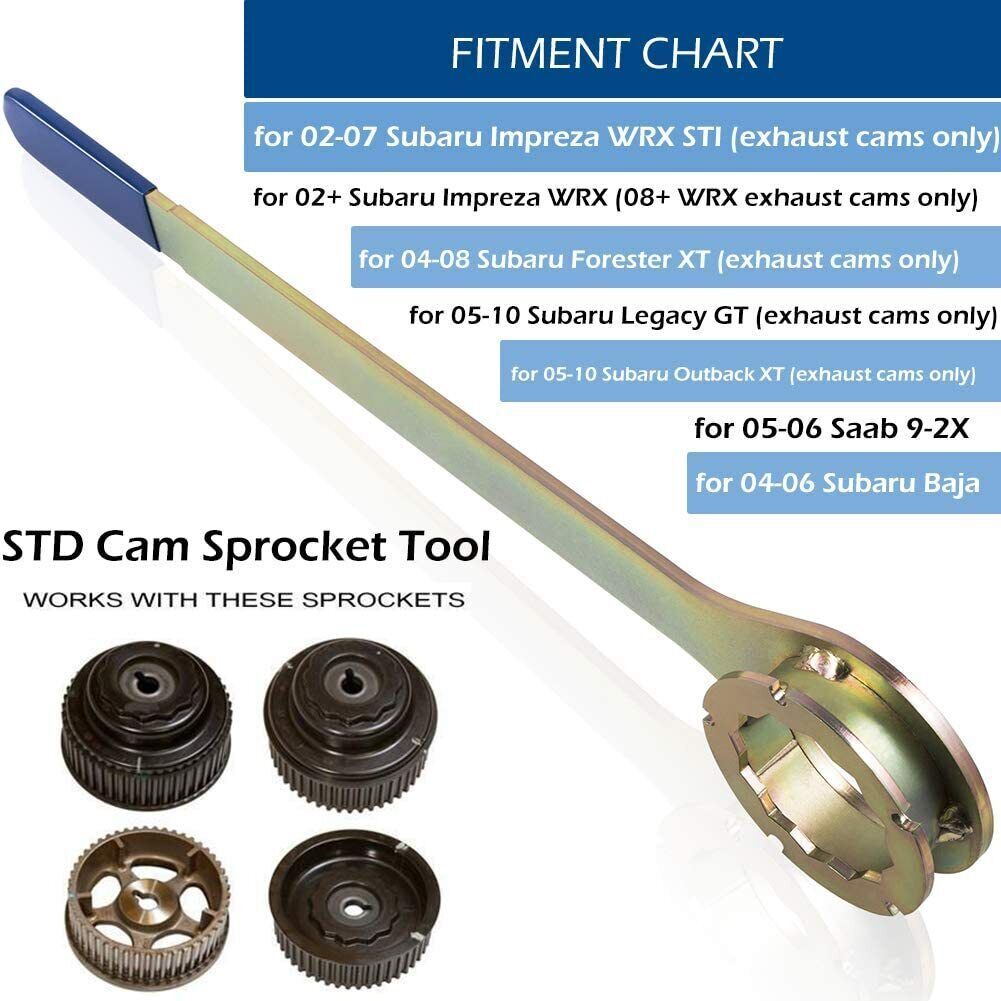 Intake/Exhaust Cam Sprocket Crank Pulley Gear Lock Tool Screw Kit For Subaru STD