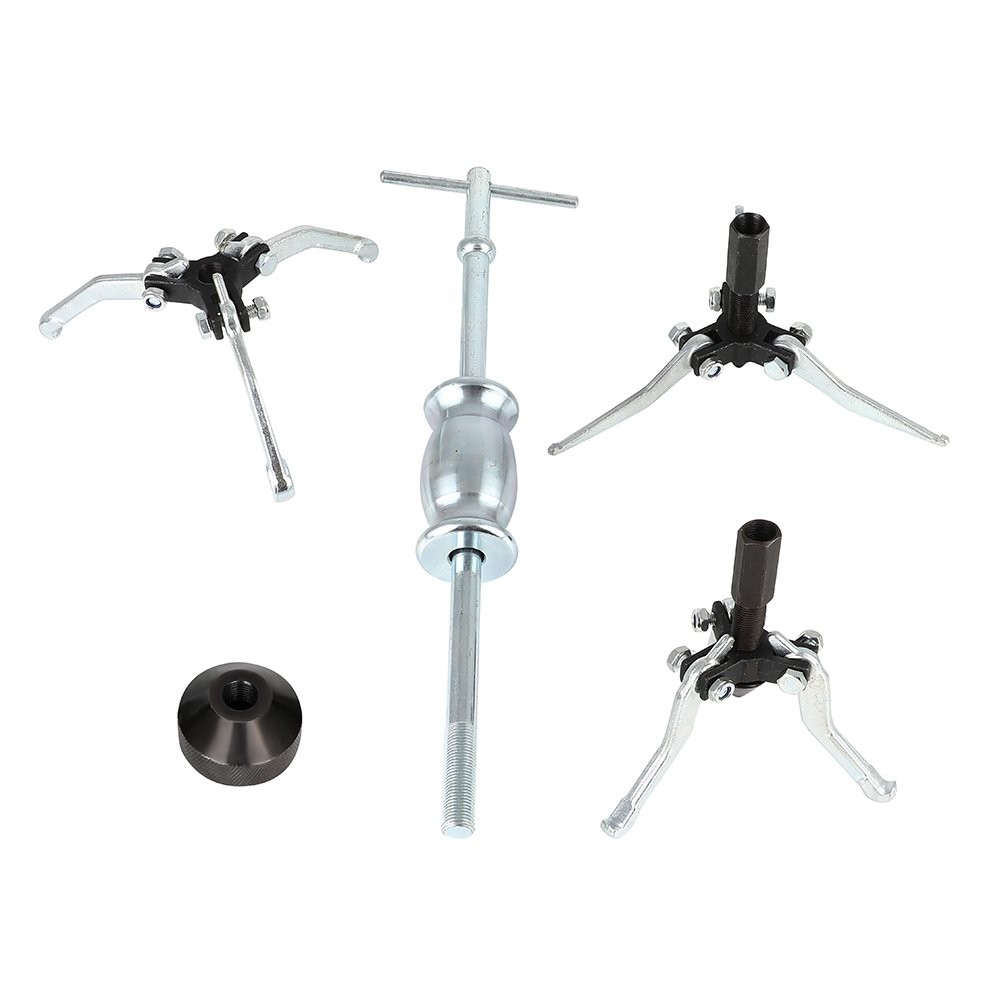 Internal External Bearing Puller 3 Jaw Pullers Slide Hammer Set w/Case Tool Kits
