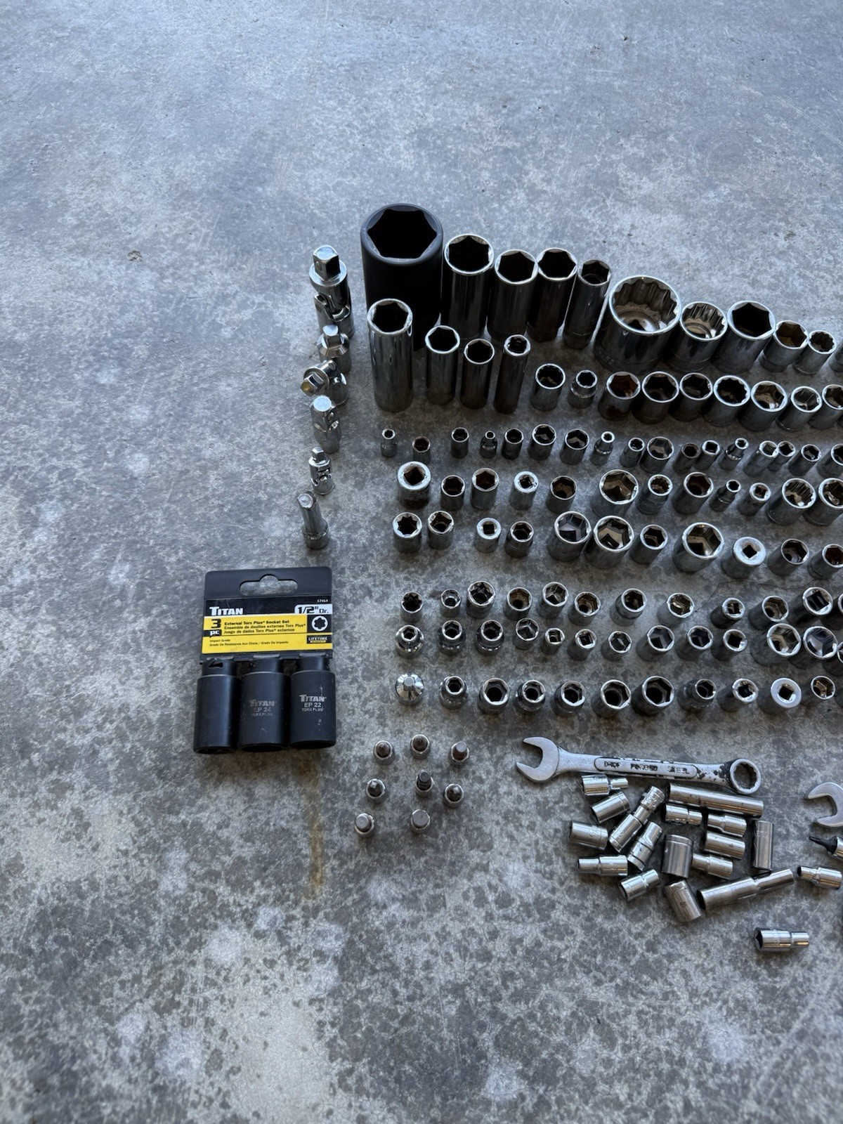 Large Mixed Socket & Tool Lot – 150+ Pieces – Deep, Impact & Standard Sockets