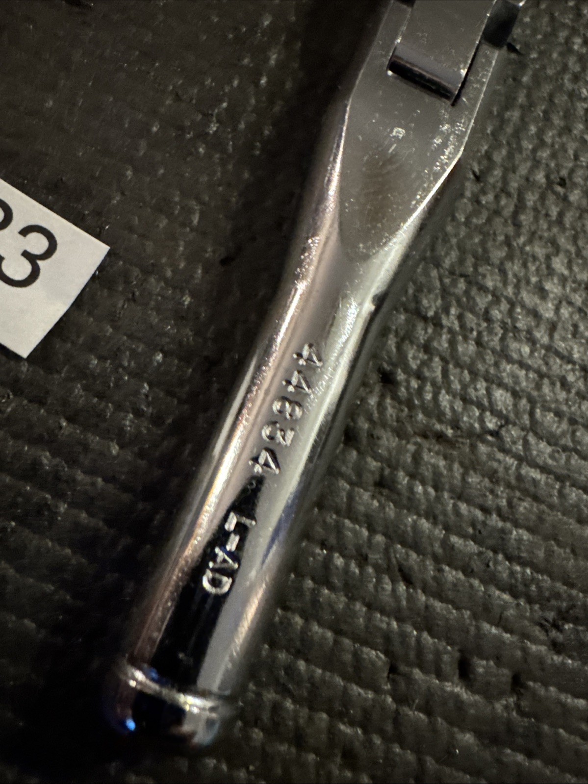 Sears Craftsman Nos 3/8” Drive Stubby Flex Head Ratchet 44834 Full Polish Import