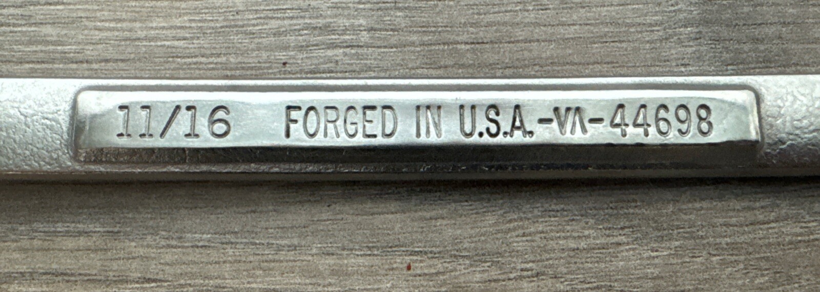 Craftsman 11/16in. Combination Wrench Forged VA 44698 Made in USA