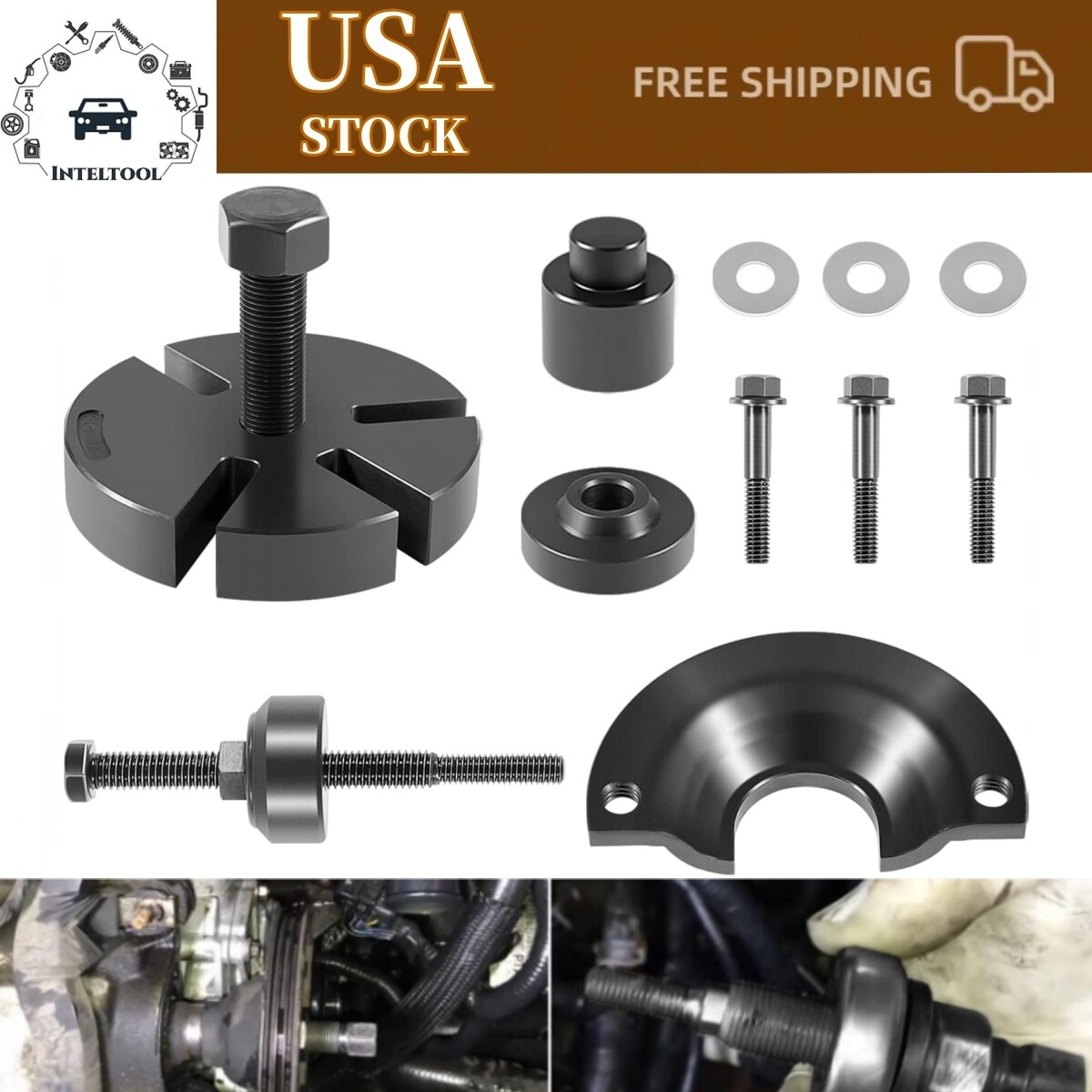 303-S455 Water Pump Pulley Service Kit Removal Tool Set for Ford Mercury 3.0L 4V