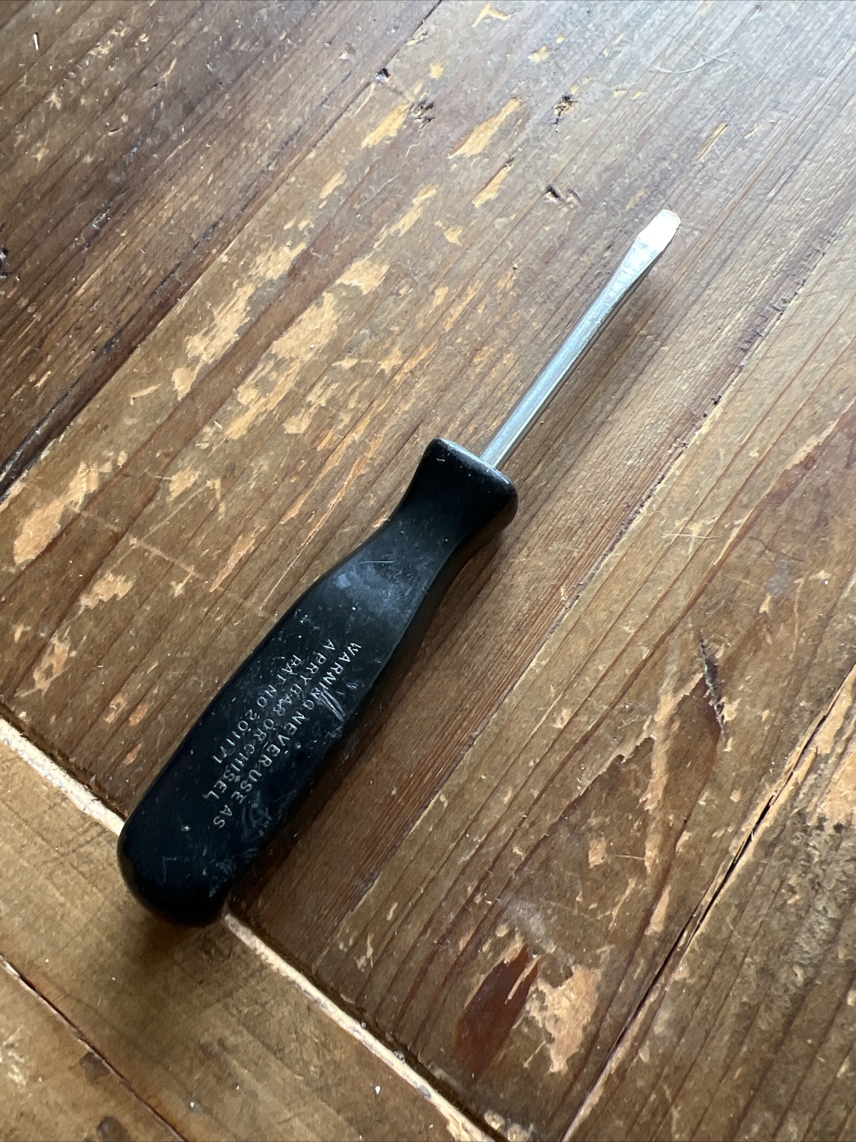 Snap On Tools SSD143 Flat Tip Slotted Screwdriver 5.75″ Black Hard Handle