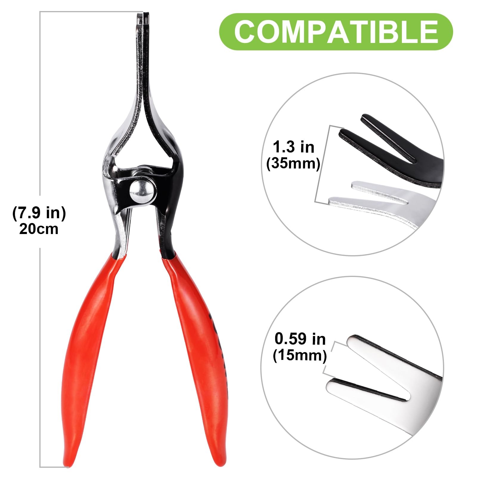 Toolwiz Automobile Hose Removal Pliers, Auto Fuel, Vacuum Line Tube Hose Remover