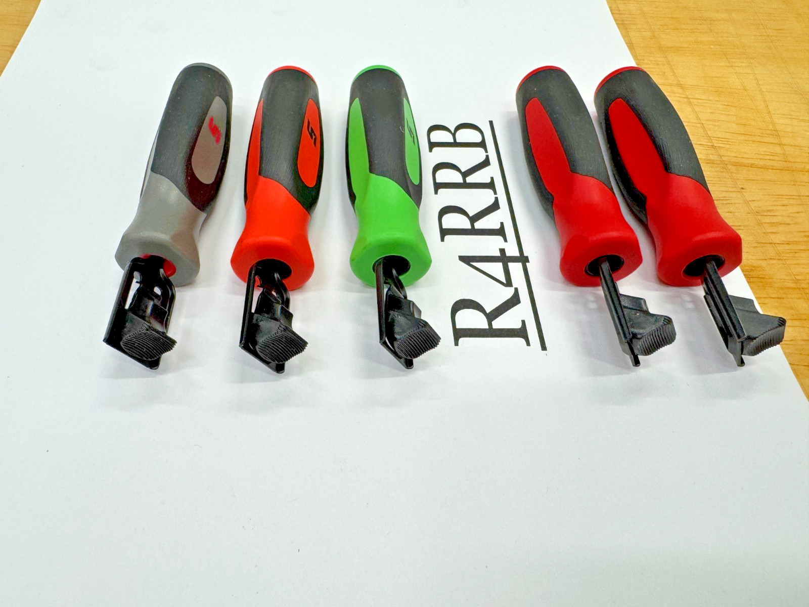 Snap-on Tools USA NEW COLOR MIX Soft Grip Feeler Gauge Holders LOT SET FB336MCx5