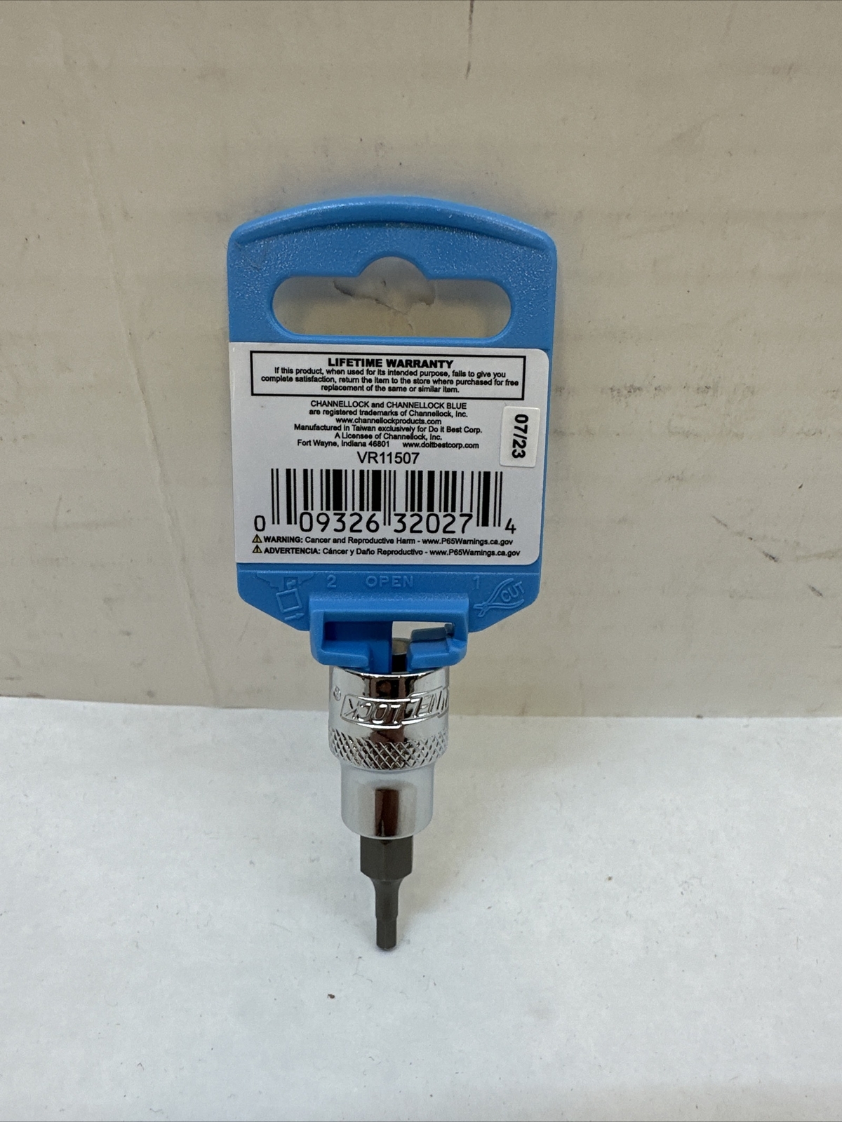 Channel lock 3/8 In. Drive 1/8 In. 6-Point Standard Hex Bit Socket