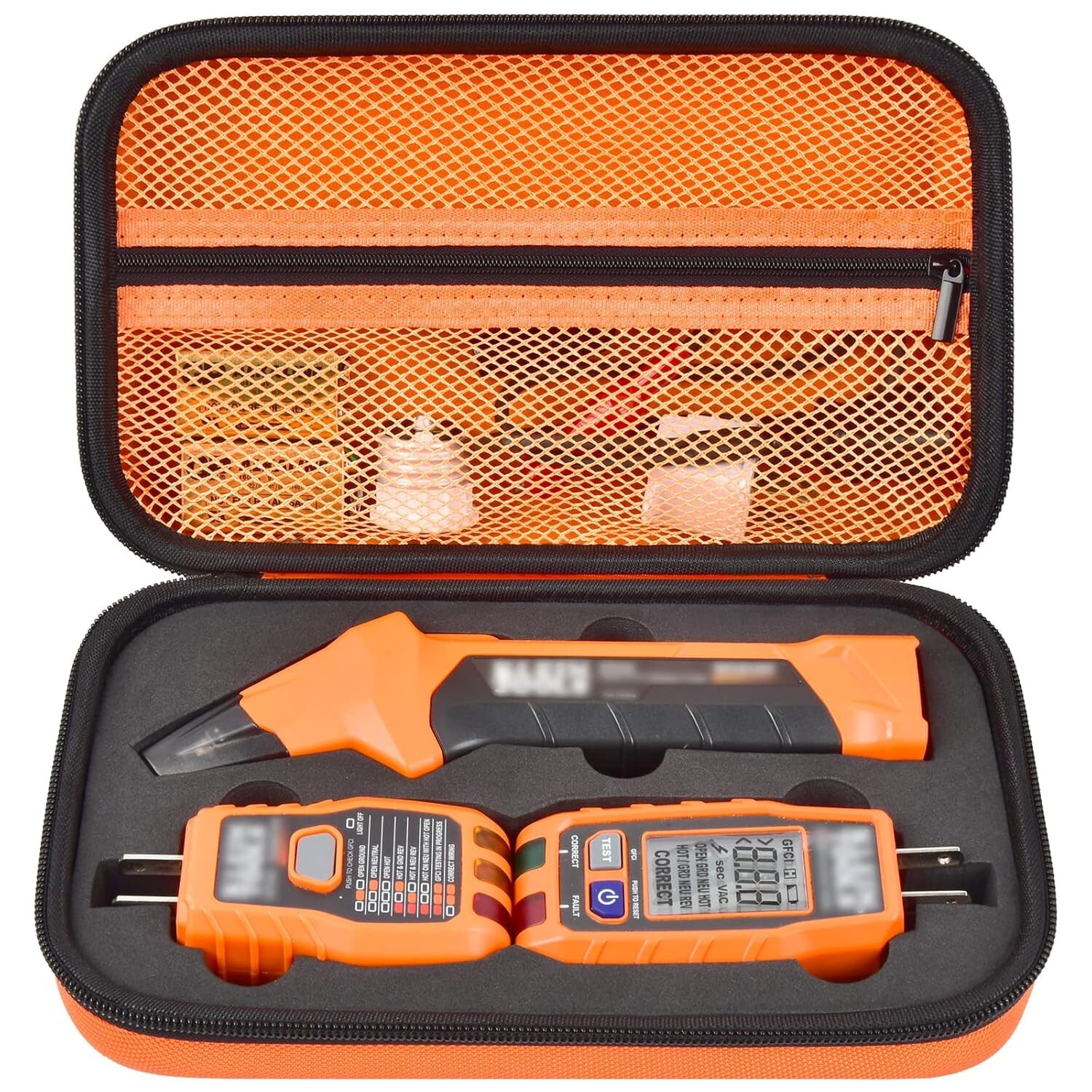 Portable Klein Tools Storage Box – Compact Organizer for Circuit Testers & More