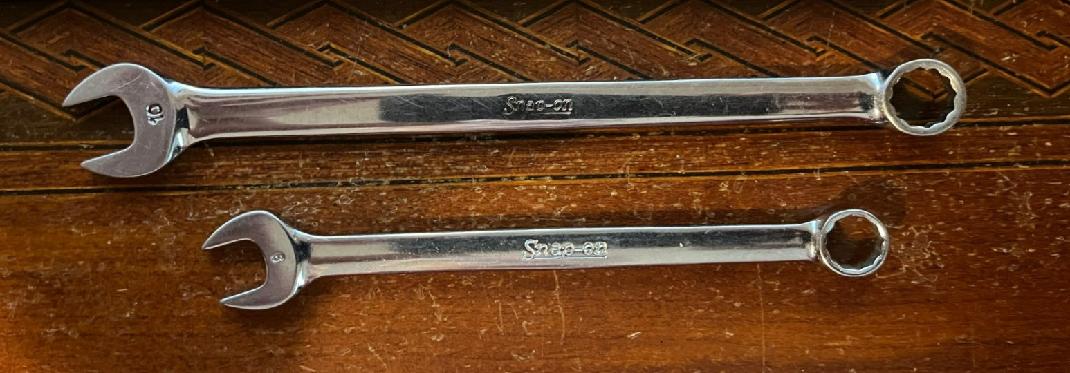 Snap-on Metric Combination Wrench Lot OEXM 6,7,8,9,10,20,21 Vintage Underline