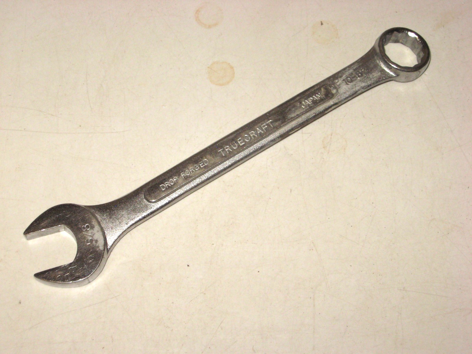 5/8″ COMBINATION WRENCH, 12-point, SATIN FINISH, Japan, TrueCraft # 1020