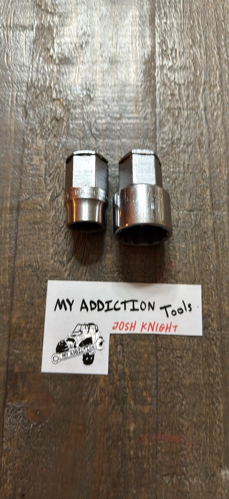 Snap on passthrough sockets no markings great shape price for pair