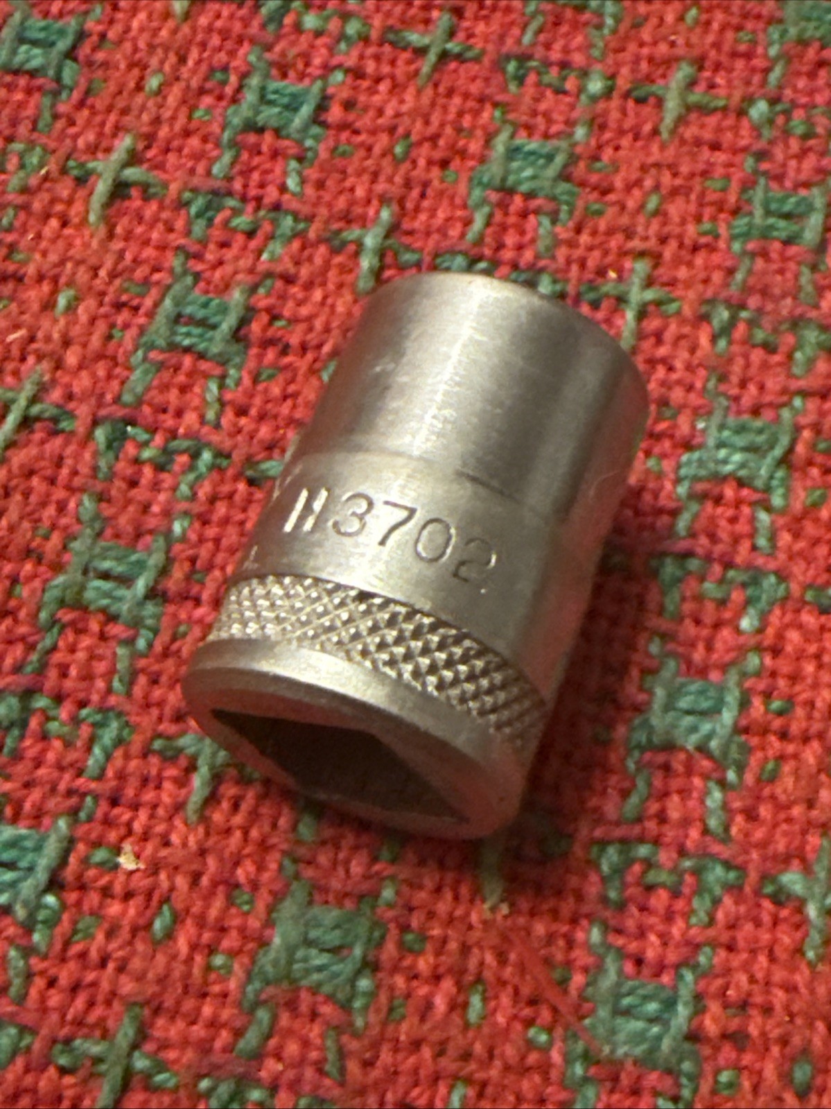 Vintage Husky Tools 3/8 Socket Double Square 8pt 3/8 Dr USA 🇺🇸 Early Knurl