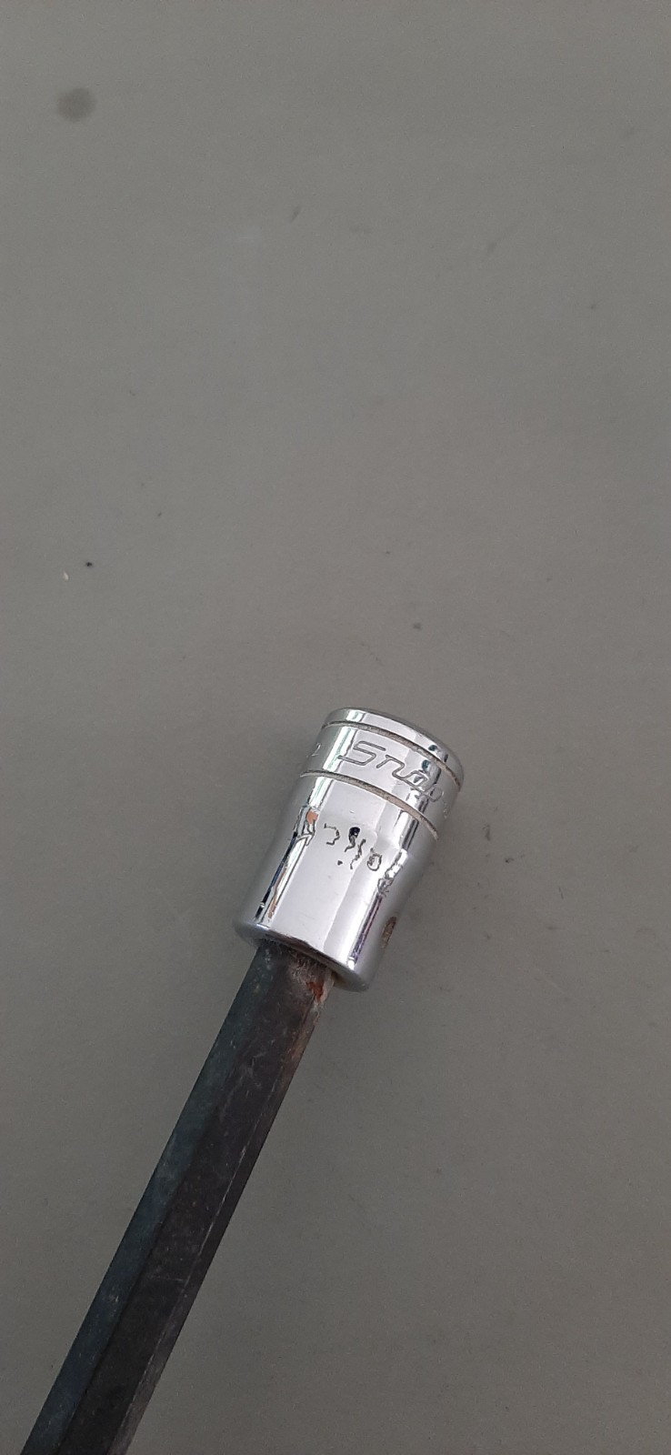 Snap-On USA 5/16″ FA10L 3/8″ Drive 5″ Long Shank Hex Bit Driver Socket Engraved