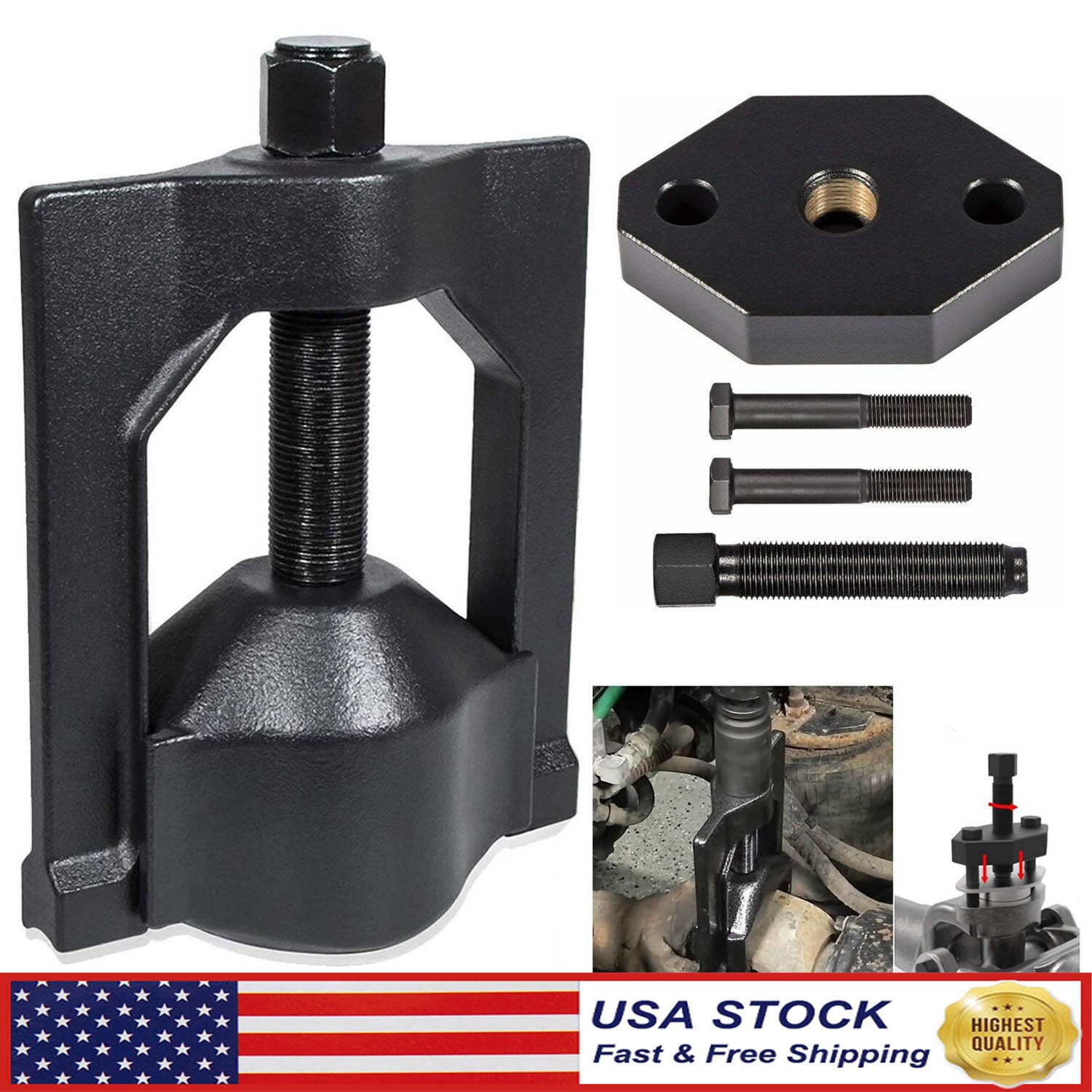 10102 U-Joint Puller and 5192 Bearing Cup Tool for Class 6-8 Trucks Heavy Duty