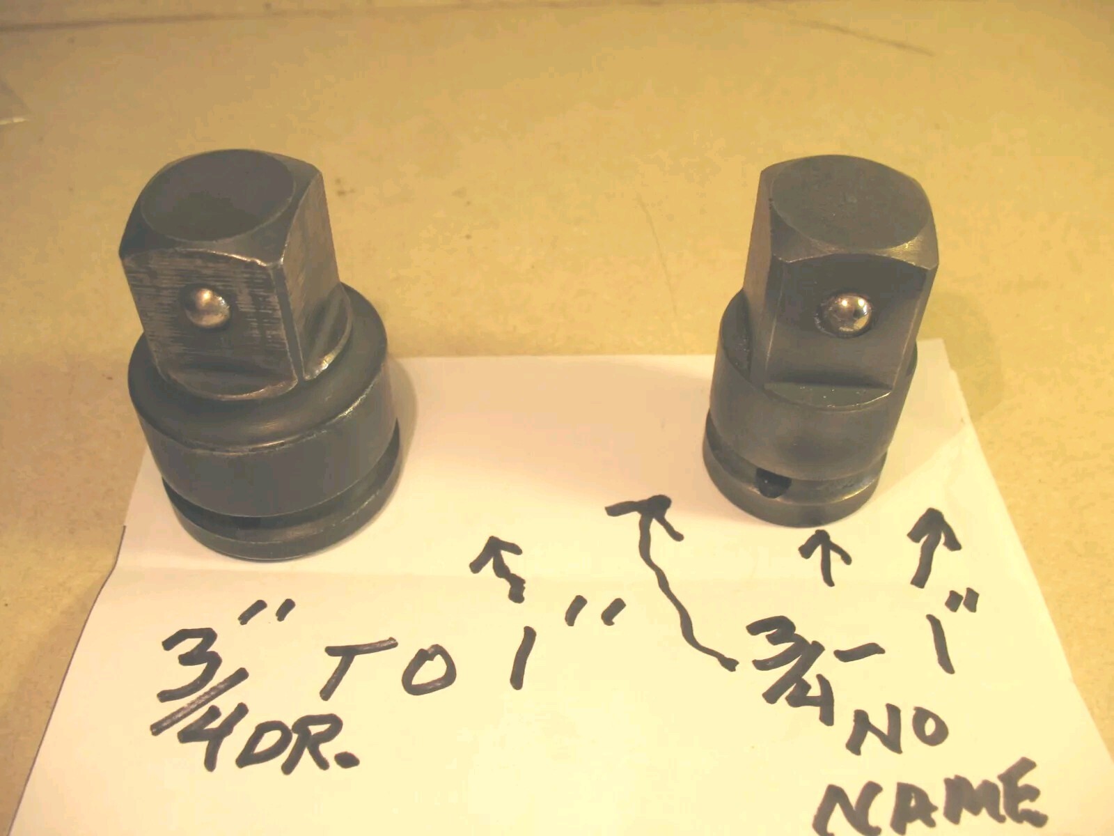 2 Socket Adapter 3/4 to 1 SEE PICTURES FOR MORE INF.