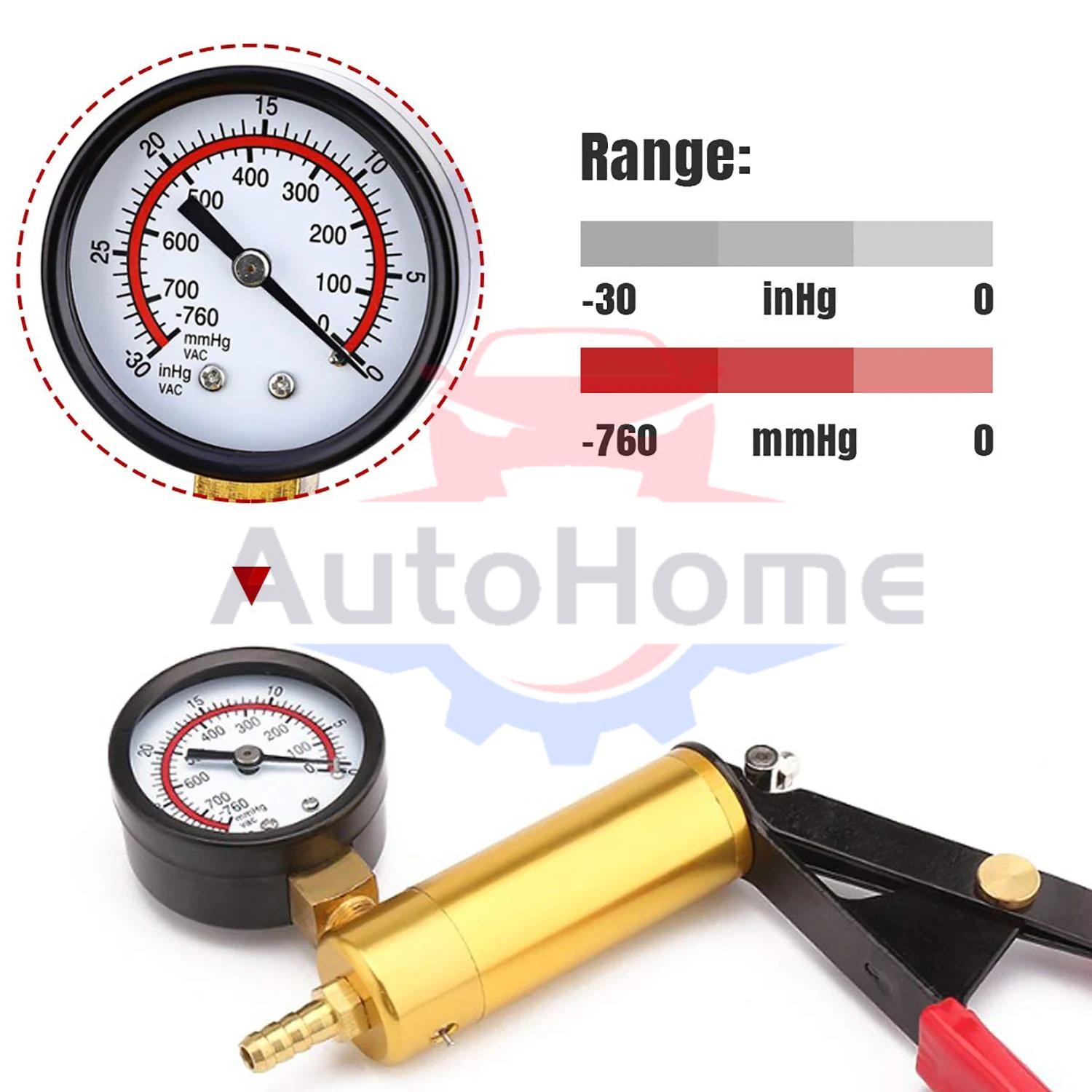 Hand Held Vacuum Pressure Pump Tester Set Brake Fluid Bleeder Bleeding Kit +Box