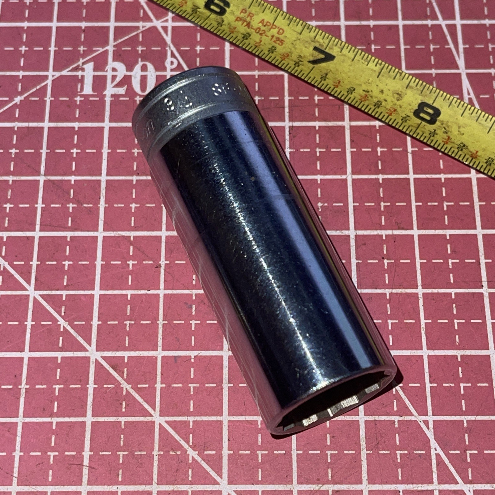 1960 Snap on USA SF241 3/4 In SAE 3/8 Drive 12 Point Deep Socket Nice SF-241