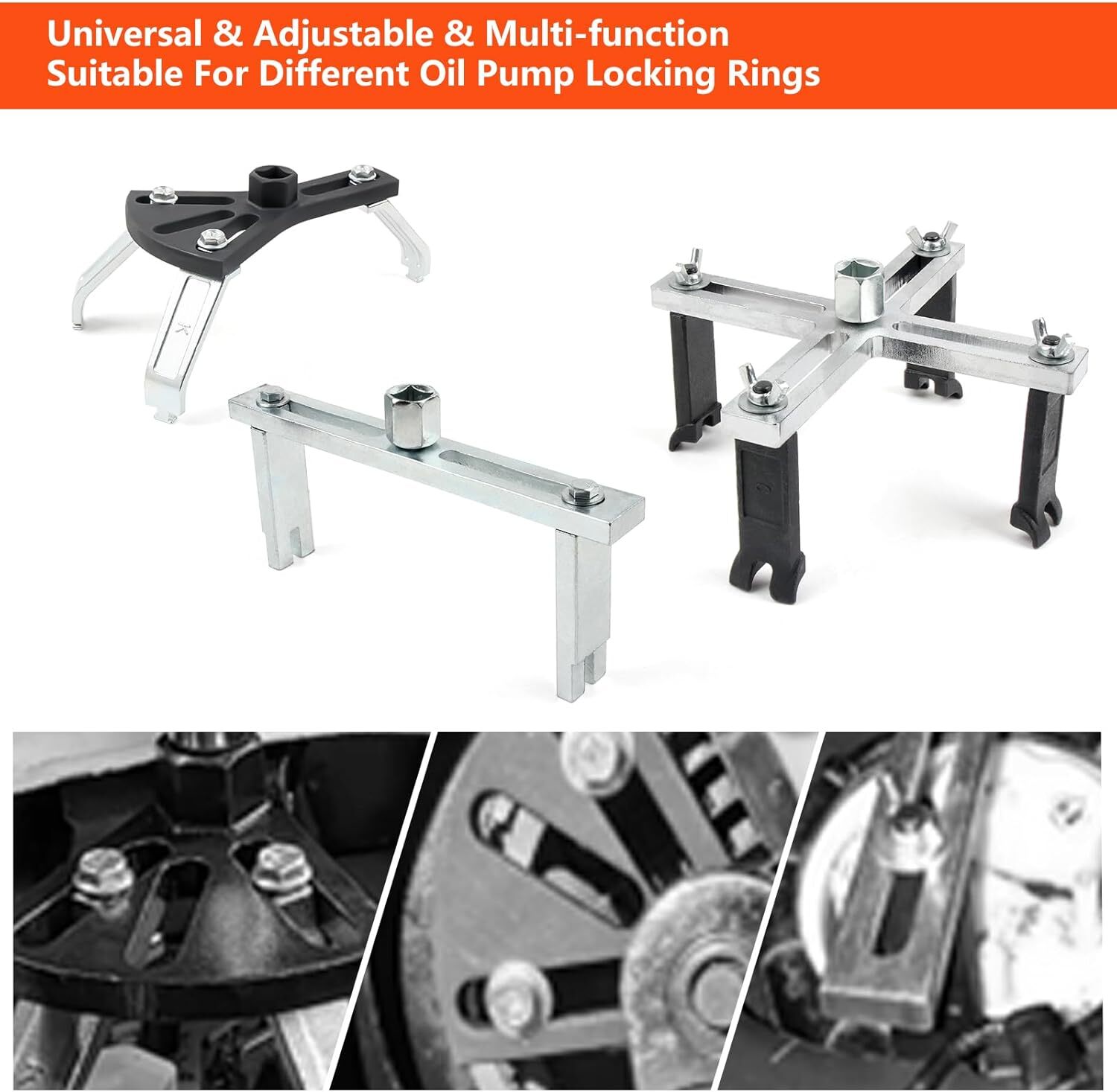 Adjustable Fuel Tank Lock Ring Tool Kit Universal Fuel Pump Ring Removal Tool