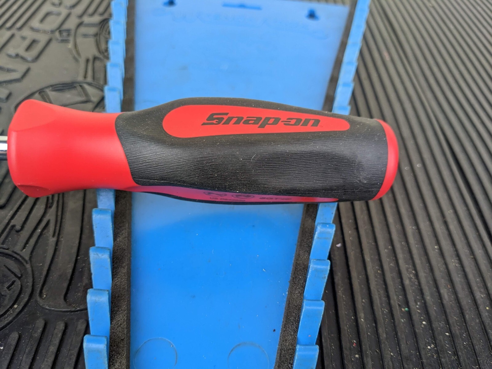 #bh810 Snap On Tools NEW SGT4B 1/4″ Socket Driver with Red Soft Grip Handle