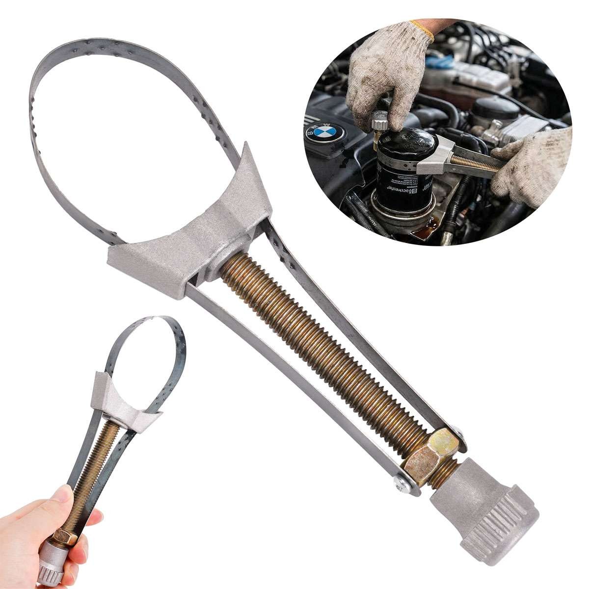 Oil Filter Removal Tool Strap Wrench Diameter Adjustable 60mm To 120mm Car Auto