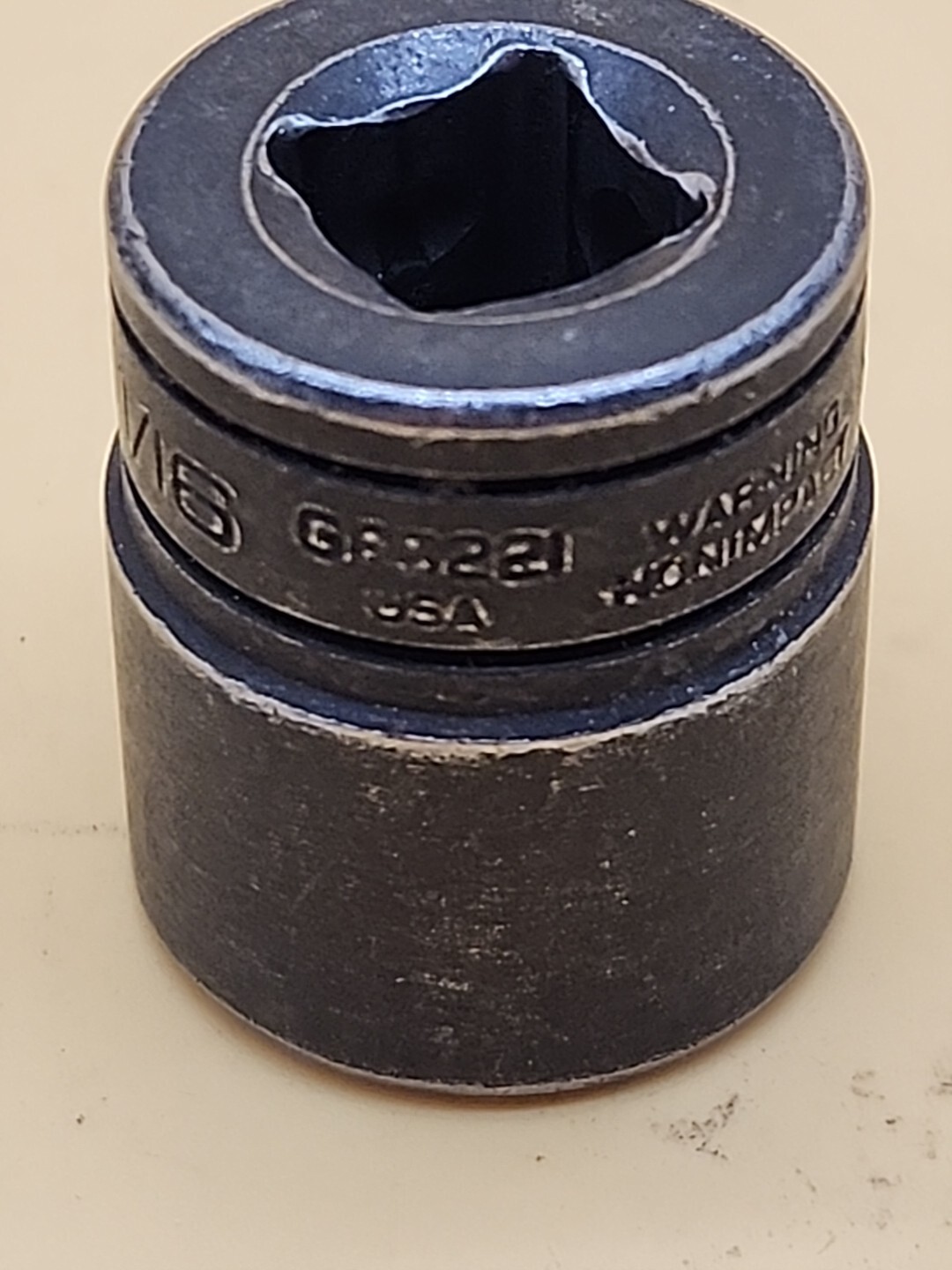 Snap On Tools 3/8” Drive Impact Socket 11/16” 6 Point GFS221 USA