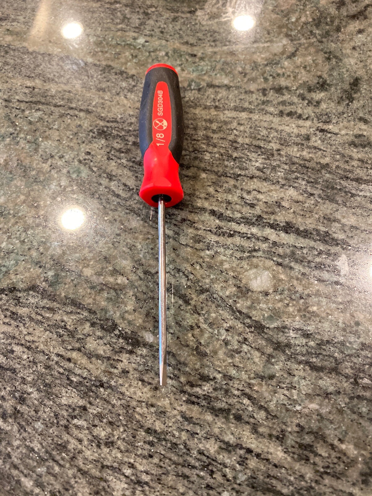 Snap On sgd304b flat tip soft grip mini tip screwdriver red