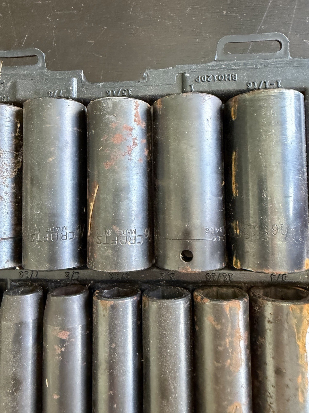 Craftsman 1/2″ Drive 6pt 12 Piece SAE Deep Impact Socket Set 919440 3/8 – 1 1/16