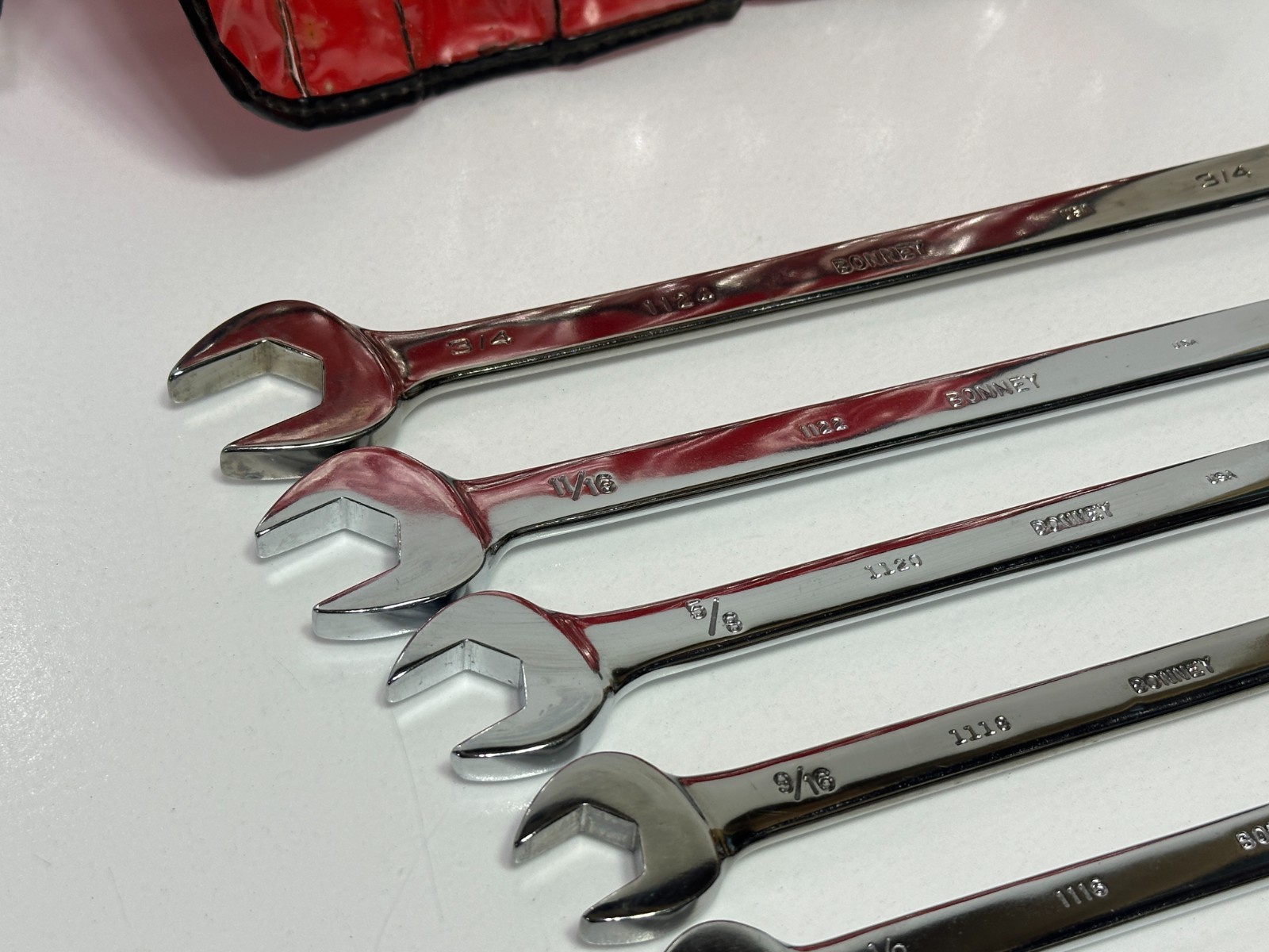 🇺🇸 BONNEY Tools USA 7pc 12-Point SAE 3/8-3/4″ Combination Wrench Set, B-80717