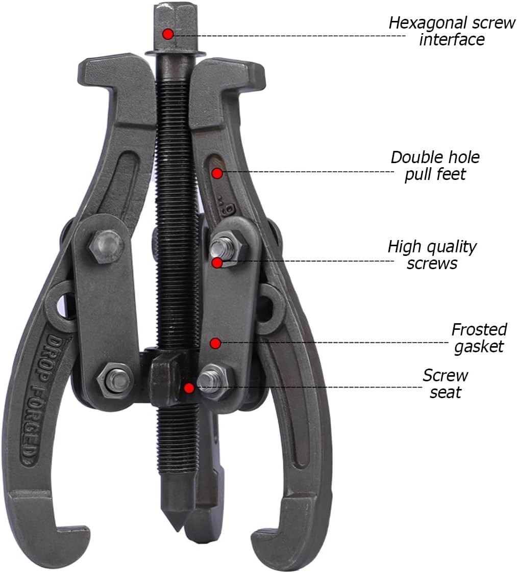 6-Inch Bearing Puller – Corrosion-Resistant Tool for Auto and Motorcycle