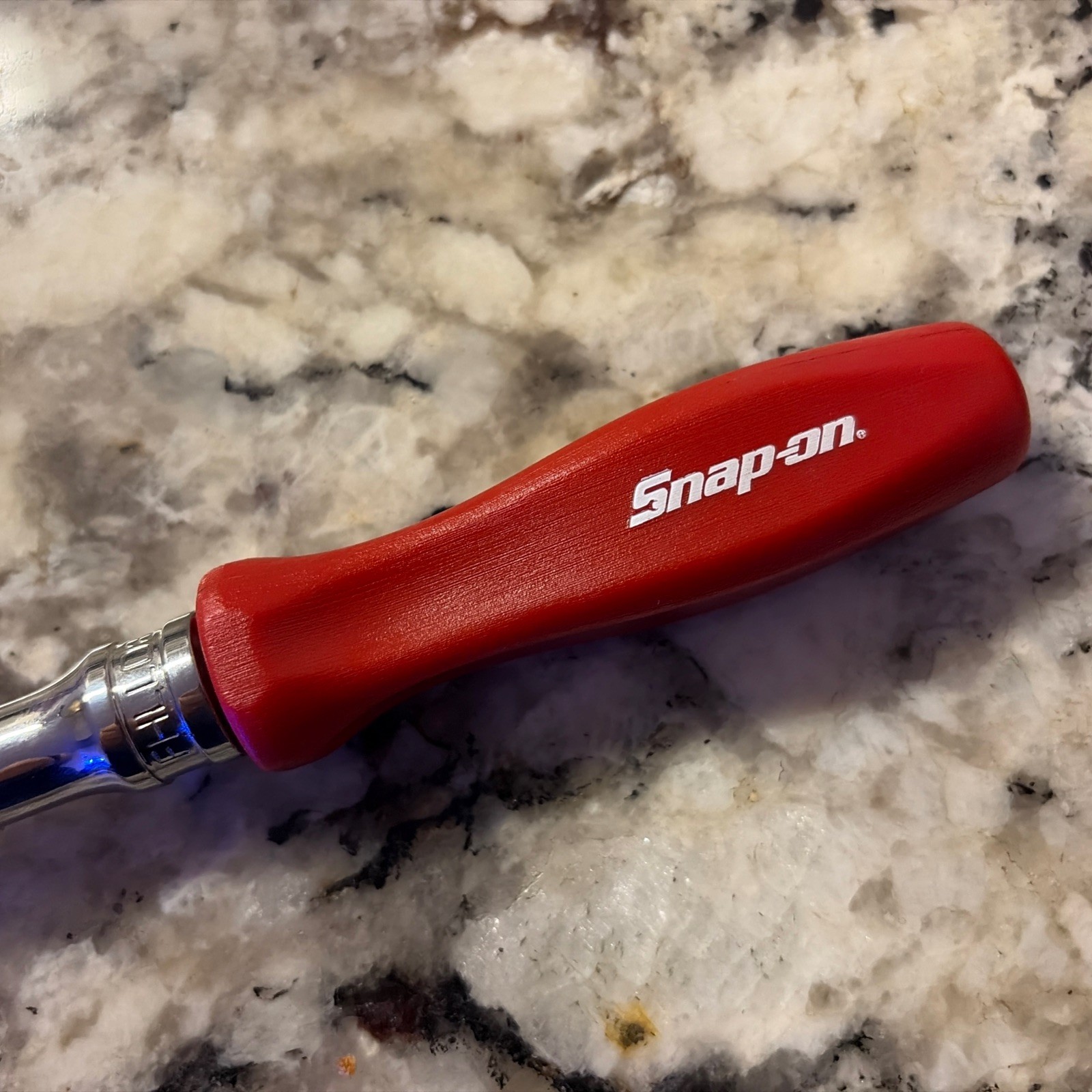 Snap-on Tools USA NEW RED 3/8″ Drive Hard Extra-Long Fixed Head Ratchet FHLLD80
