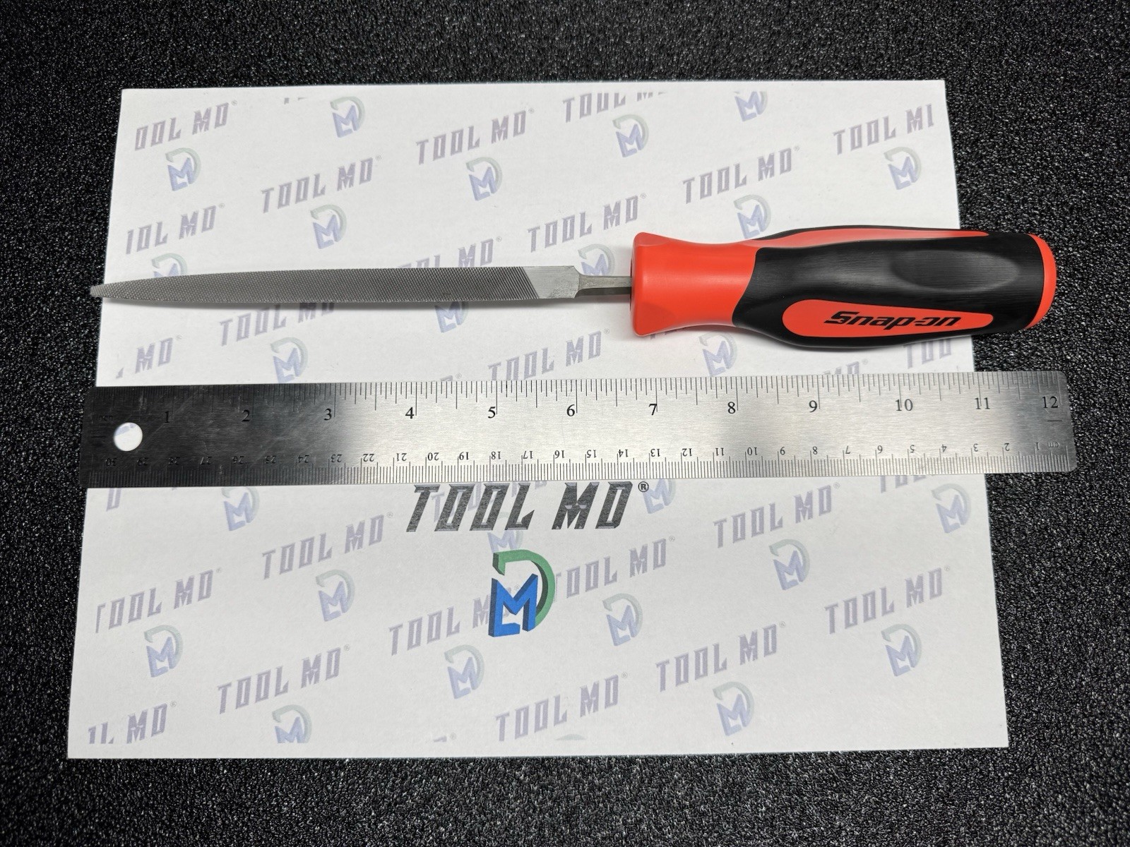 Snap-on Tools NEW ORANGE Soft Grip Three Square Triangle Blade File SGHF614B 6T