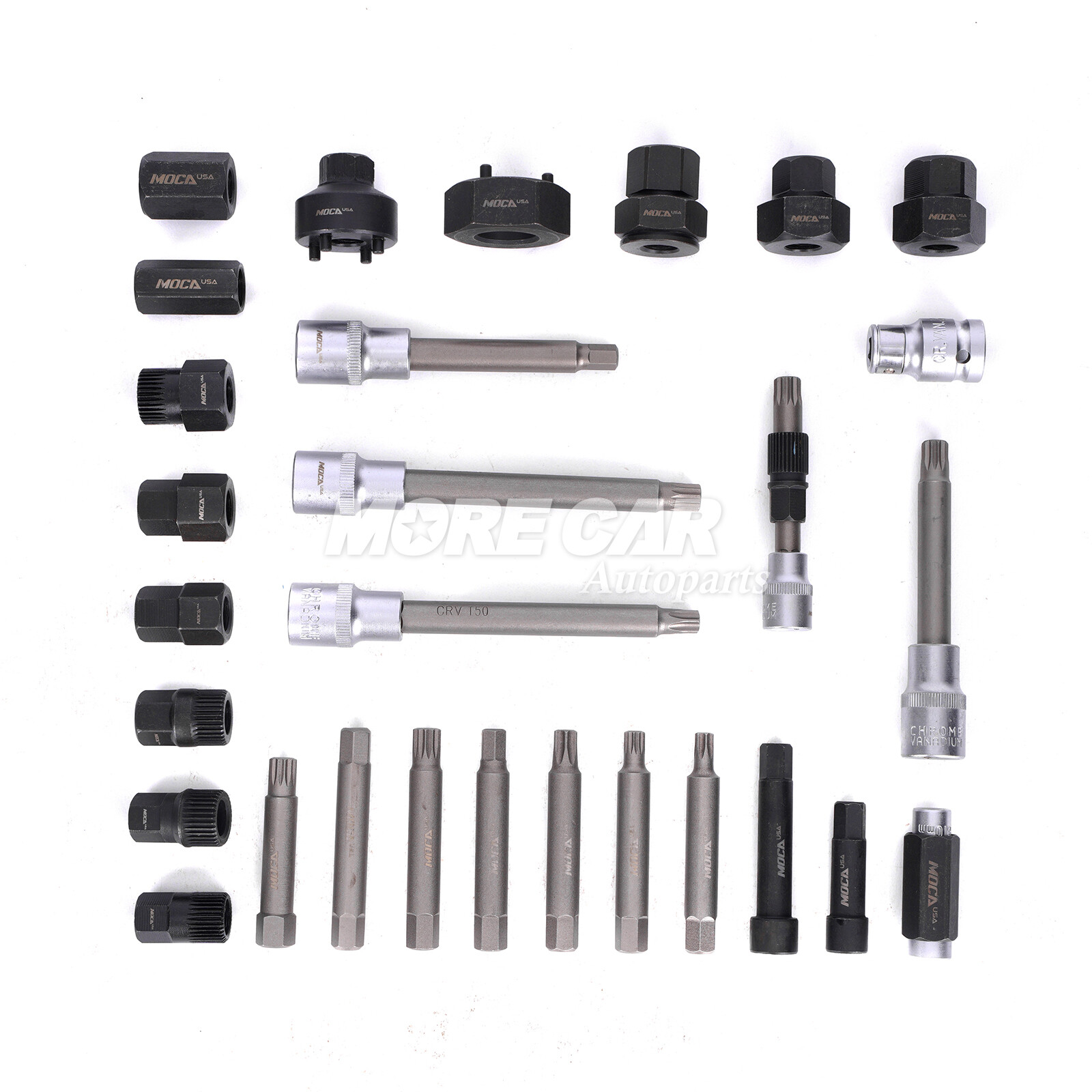 30pcs Alternator Pulley Puller Alternators Freewheel Tool Set Special Socket Set