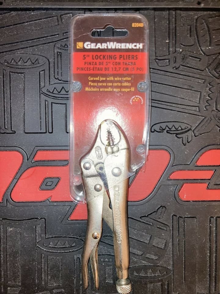 GearWrench® 82040 5″ Curved Jaw with wire cutter Locking Pliers ### FREE P&P ###