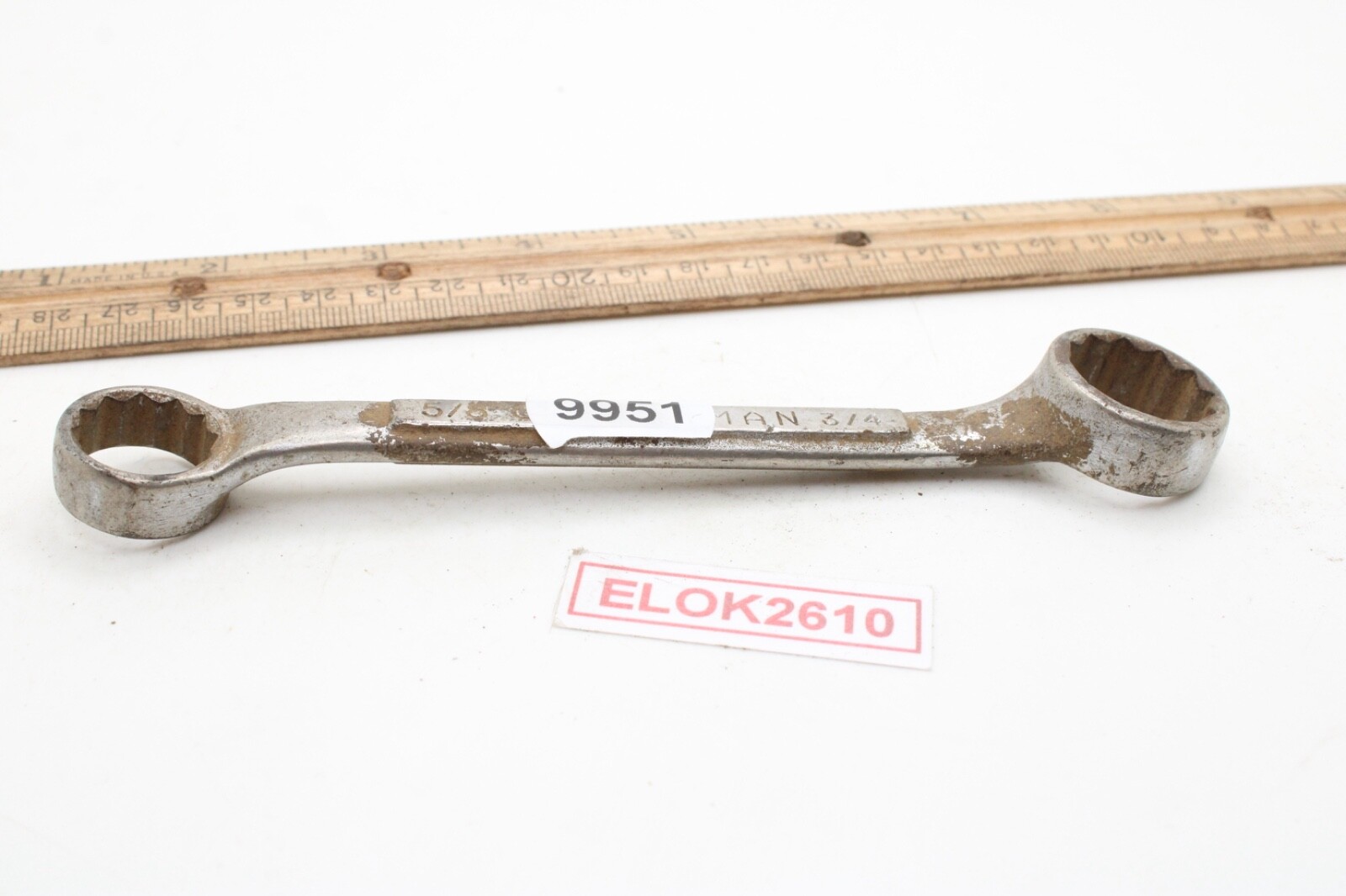 Craftsman -V- 5/8″ X 3/4″ 12 Point SAE Double Box Wrench USA